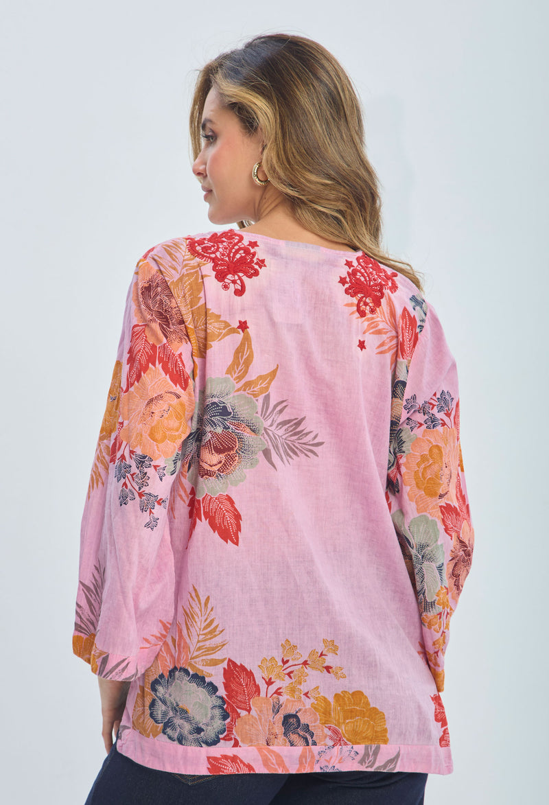 Blusa India Boho vista 2 - Outlet BYBLA Colombia
