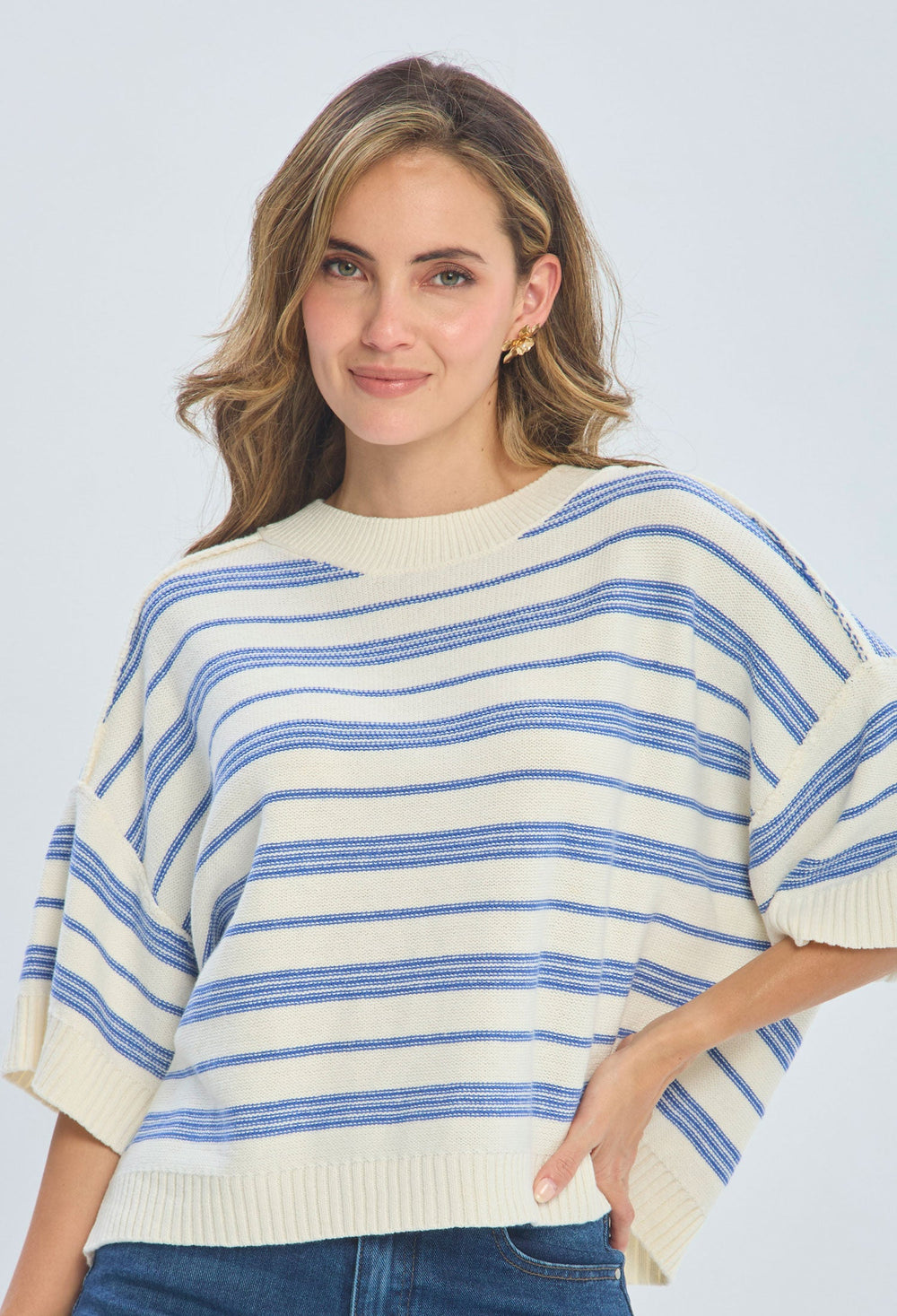 Blusa Tejida Rayas - BYBLA Colombia