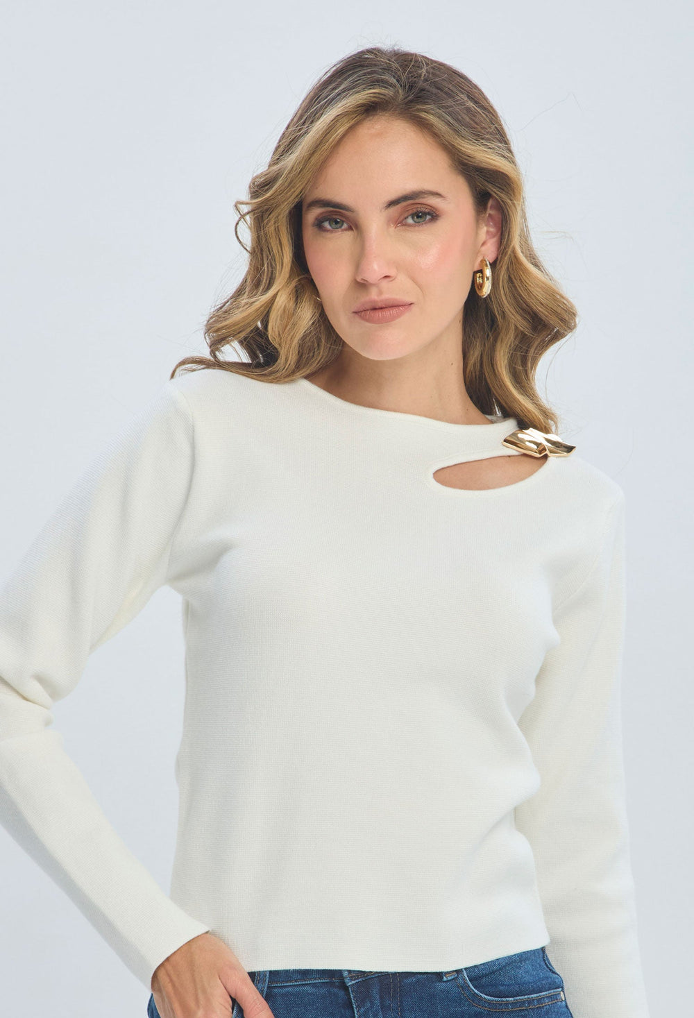 Blusa Tejida Broche - BYBLA Colombia