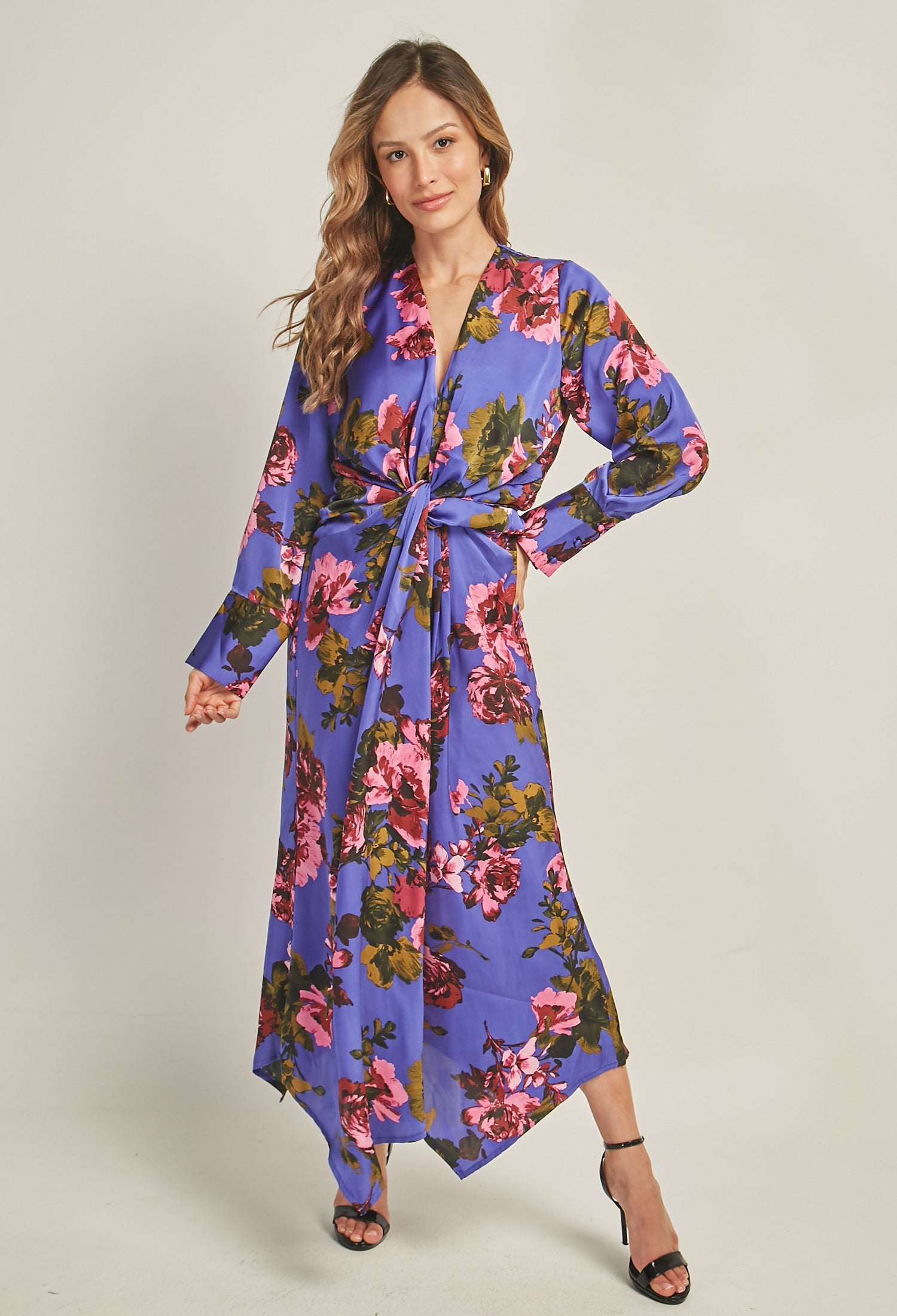 Vestido Largo Flores Mujer - SALE - BYBLA S / MULTICOLOR VESTIDO