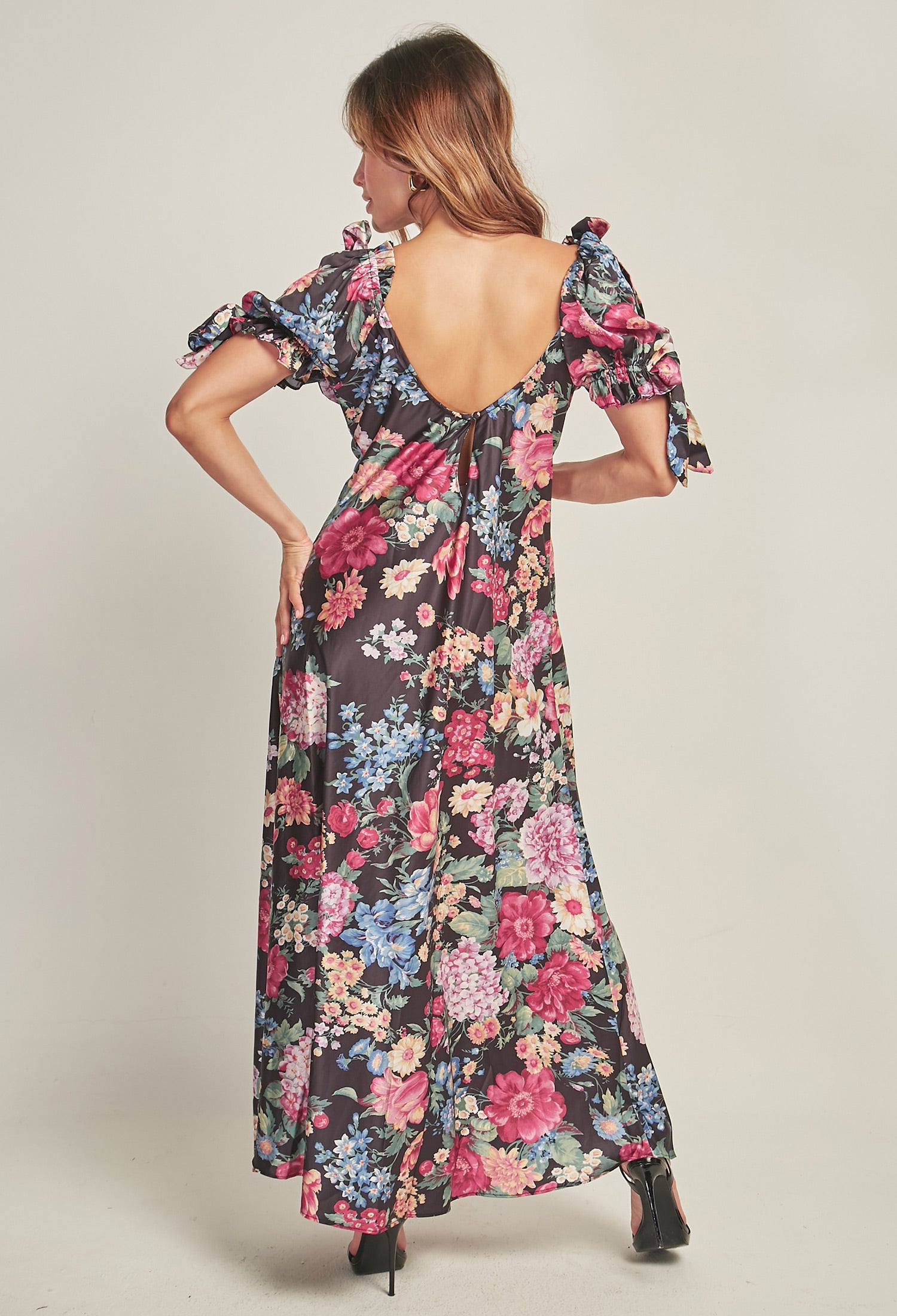 Vestido Largo Satén - SALE