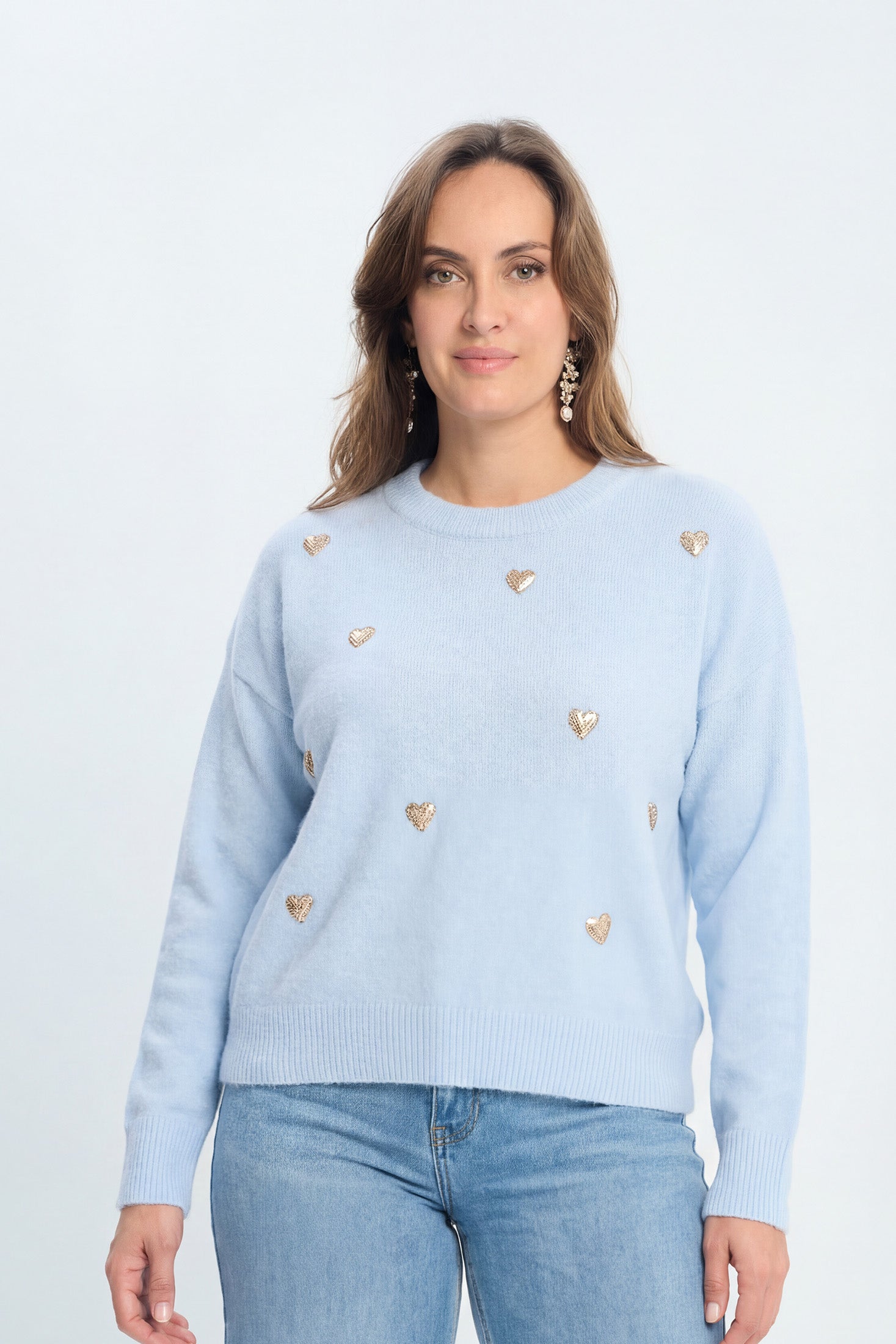 Buzo con Corazones Metalizados NEW