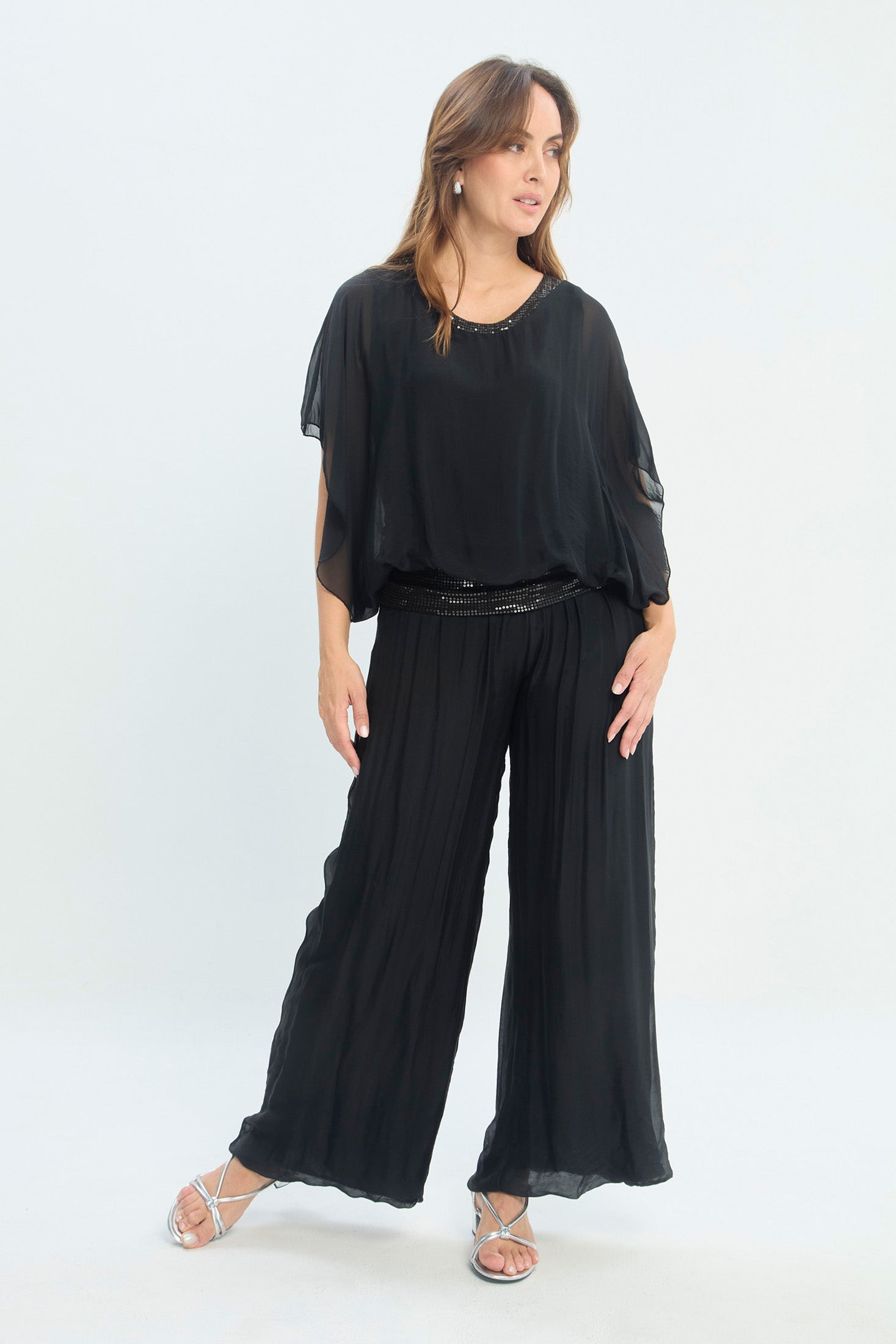 Pantalón en Seda NEW