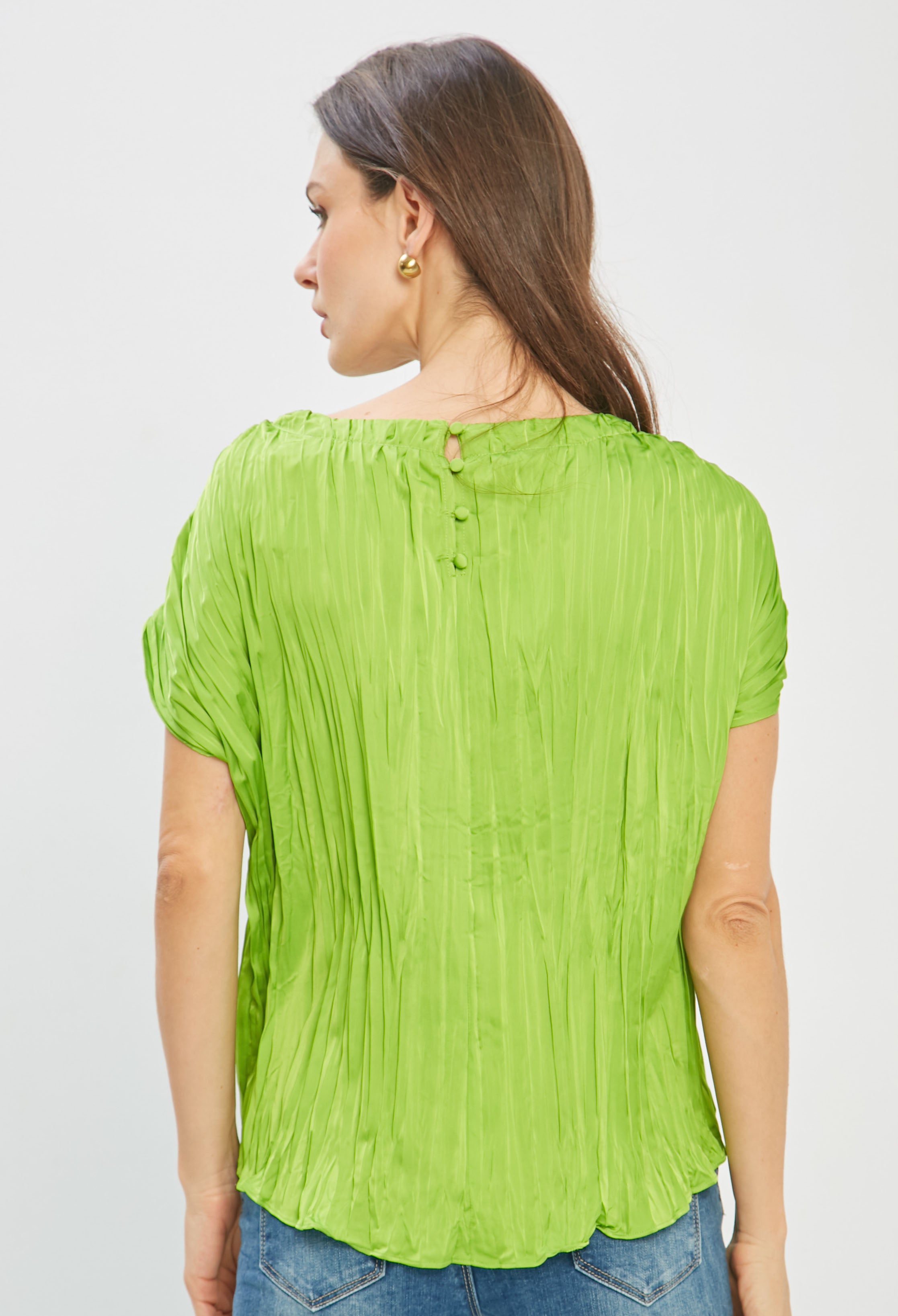 Blusa Satén Plisada - SALE