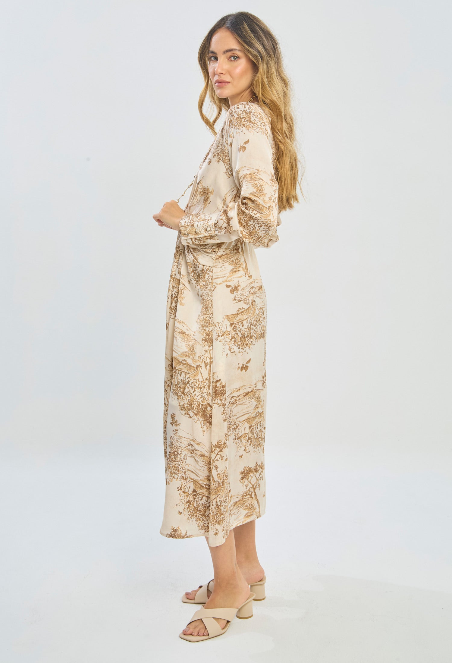 Vestido Midi Satén - SALE