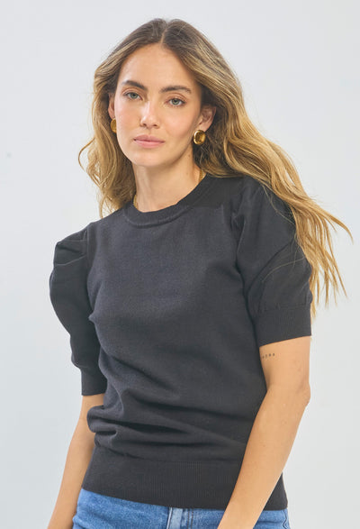 Blusa Manga Abullonada Mujer - SALE - BYBLA M / NEGROS BLUSA