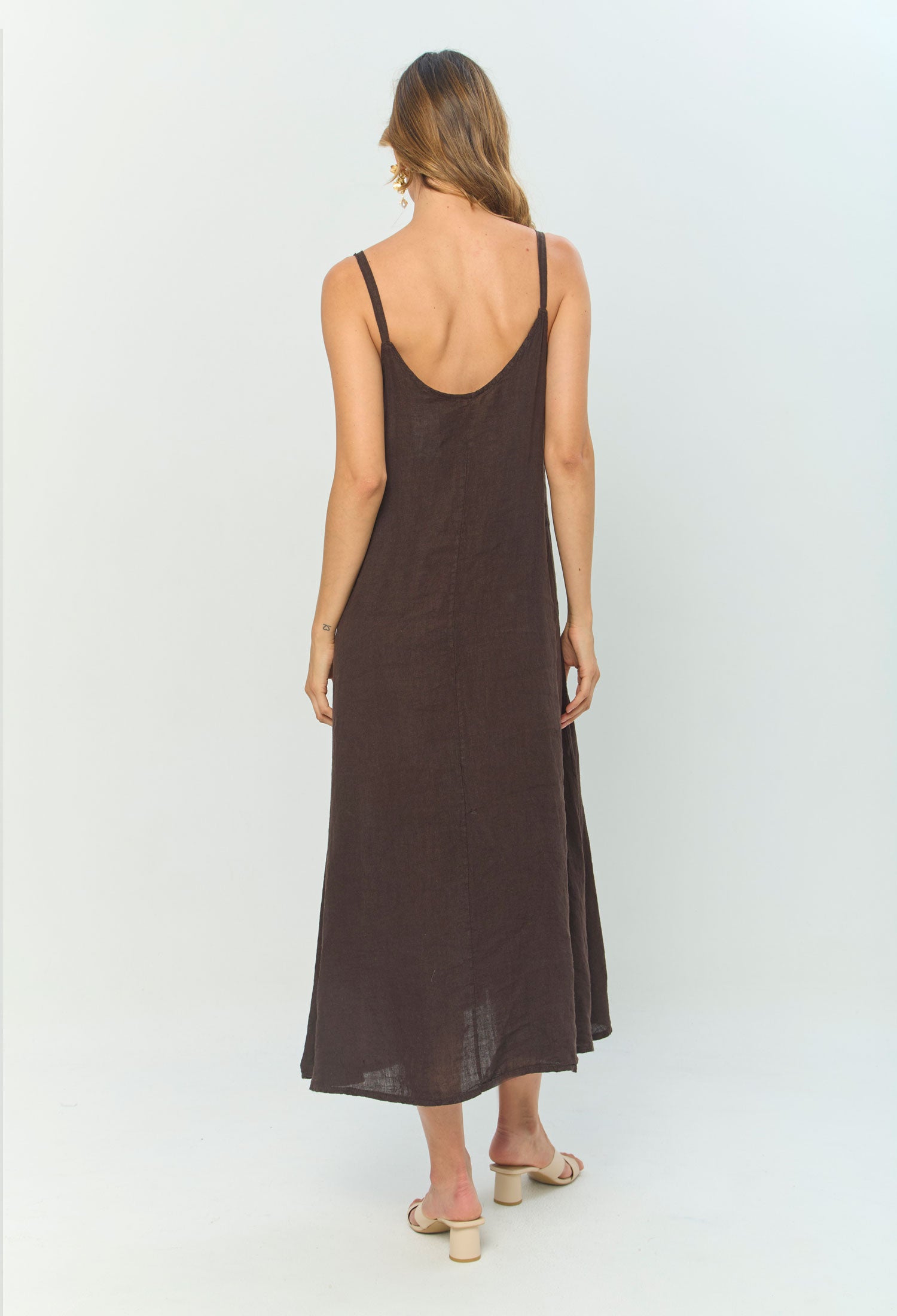 Vestido Midi Lino - SALE