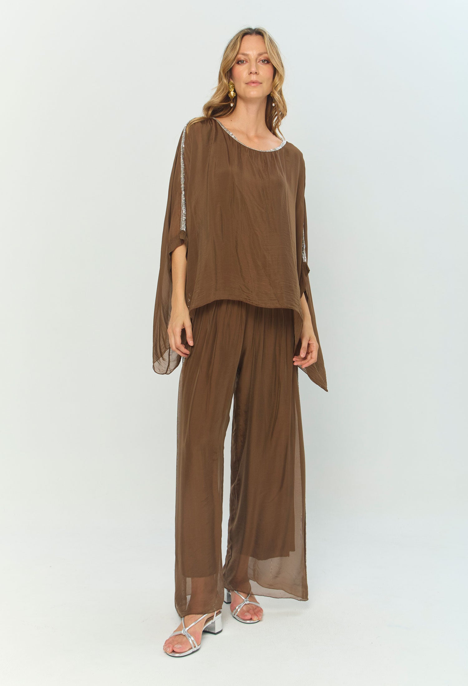 Pantalón Seda Lentejuelas