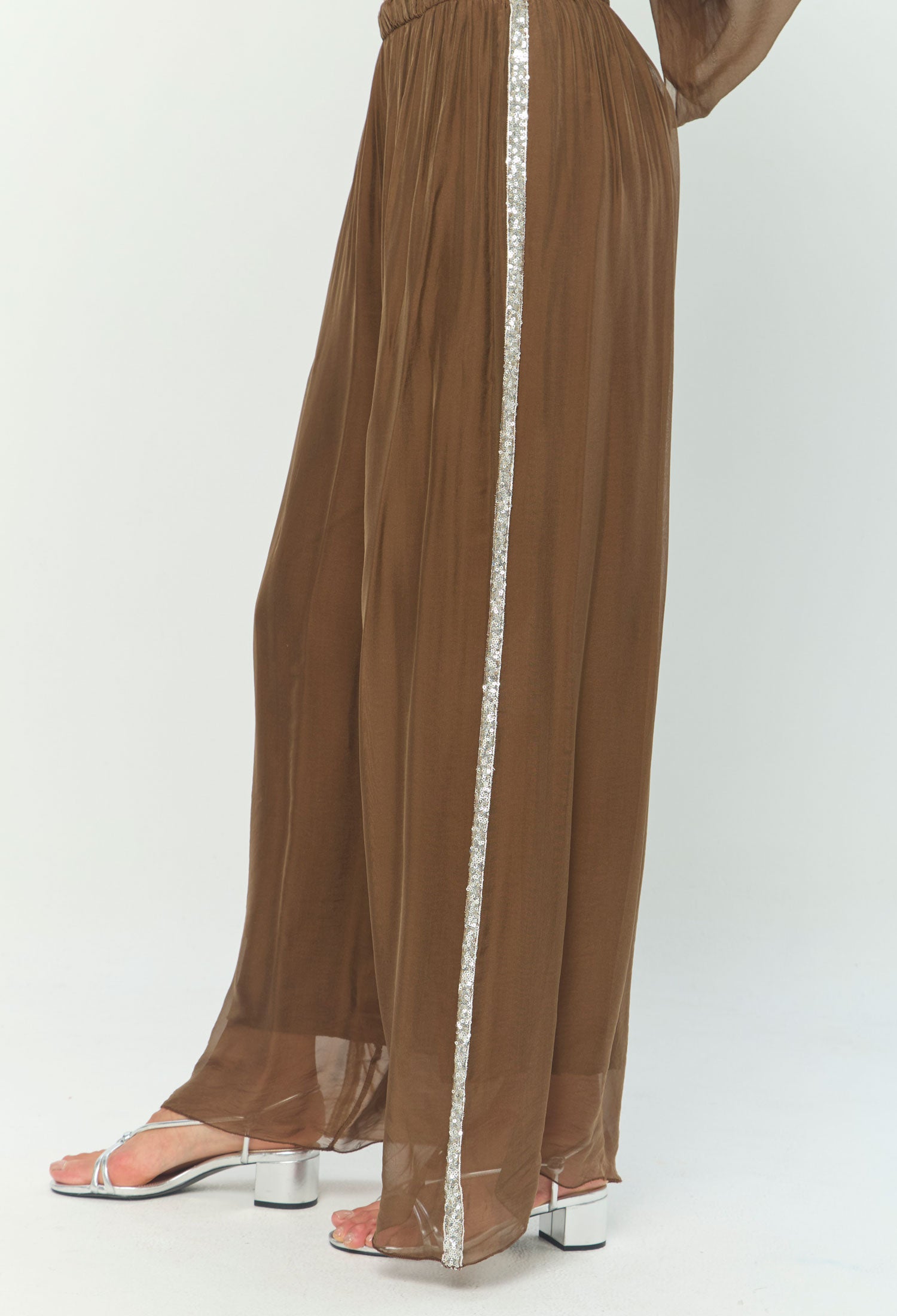 Pantalón Seda Lentejuelas