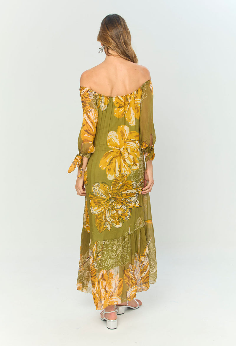 Vestido Seda vista 2 - Outlet BYBLA Colombia