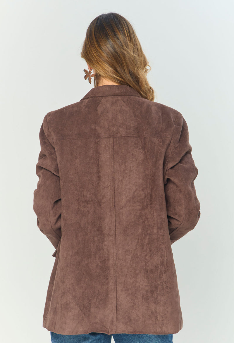 Chaqueta Tipo Gamuza vista 2 - BYBLA Colombia