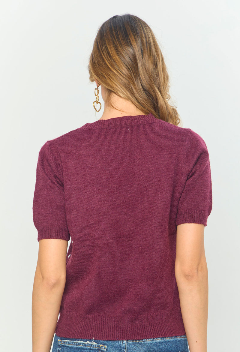 Blusa Tejida Taches vista 2 - BYBLA Colombia
