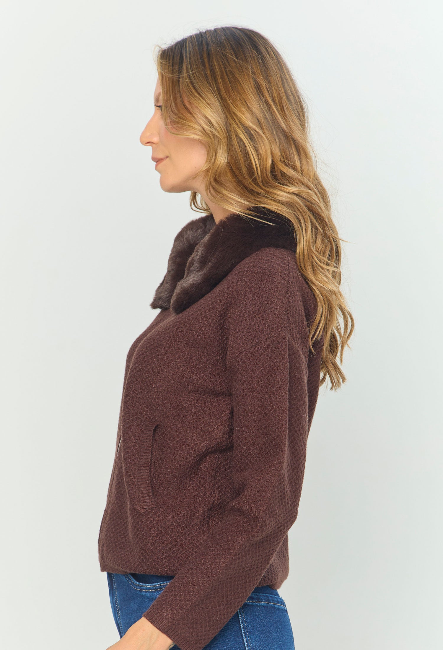 Chaqueta Cuello Afelpado