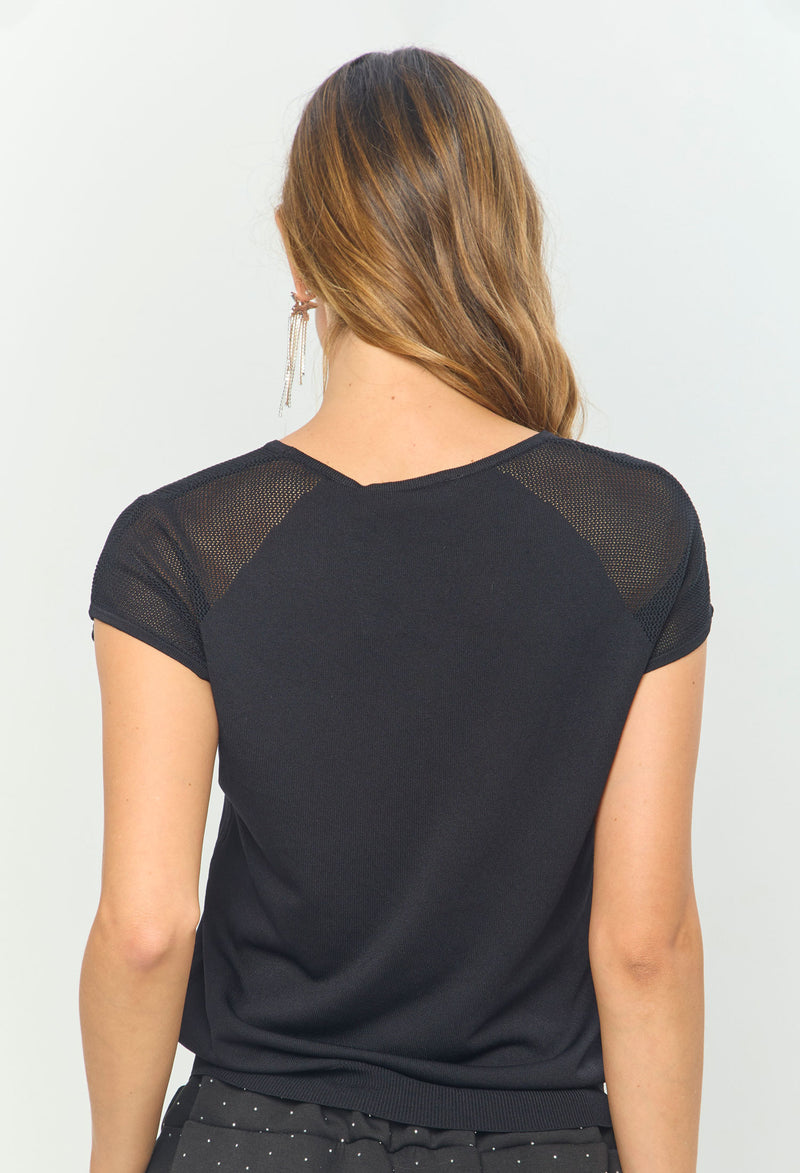 Camiseta Tejida vista 2 - BYBLA Colombia