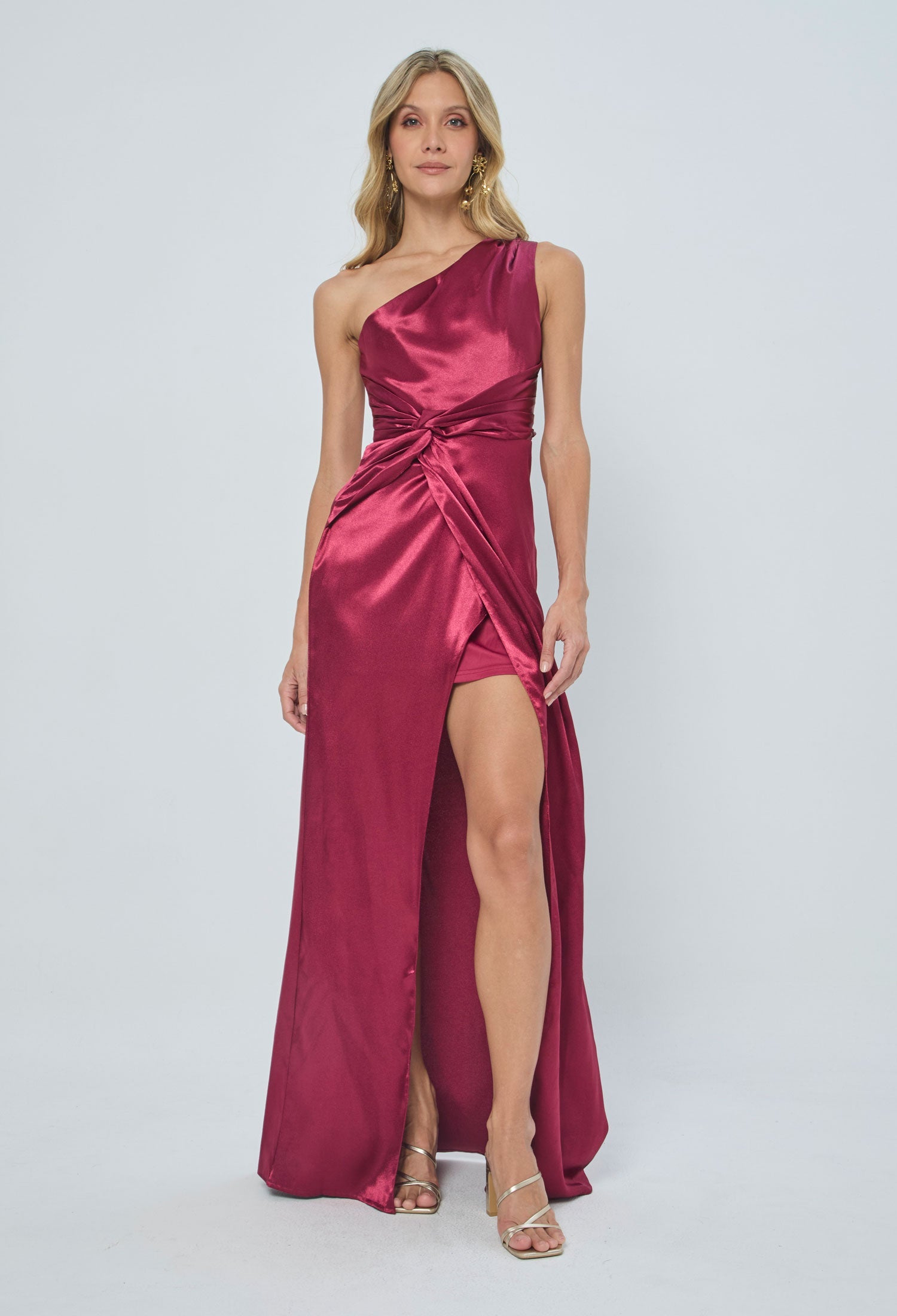 Vestido Largo Drapeado