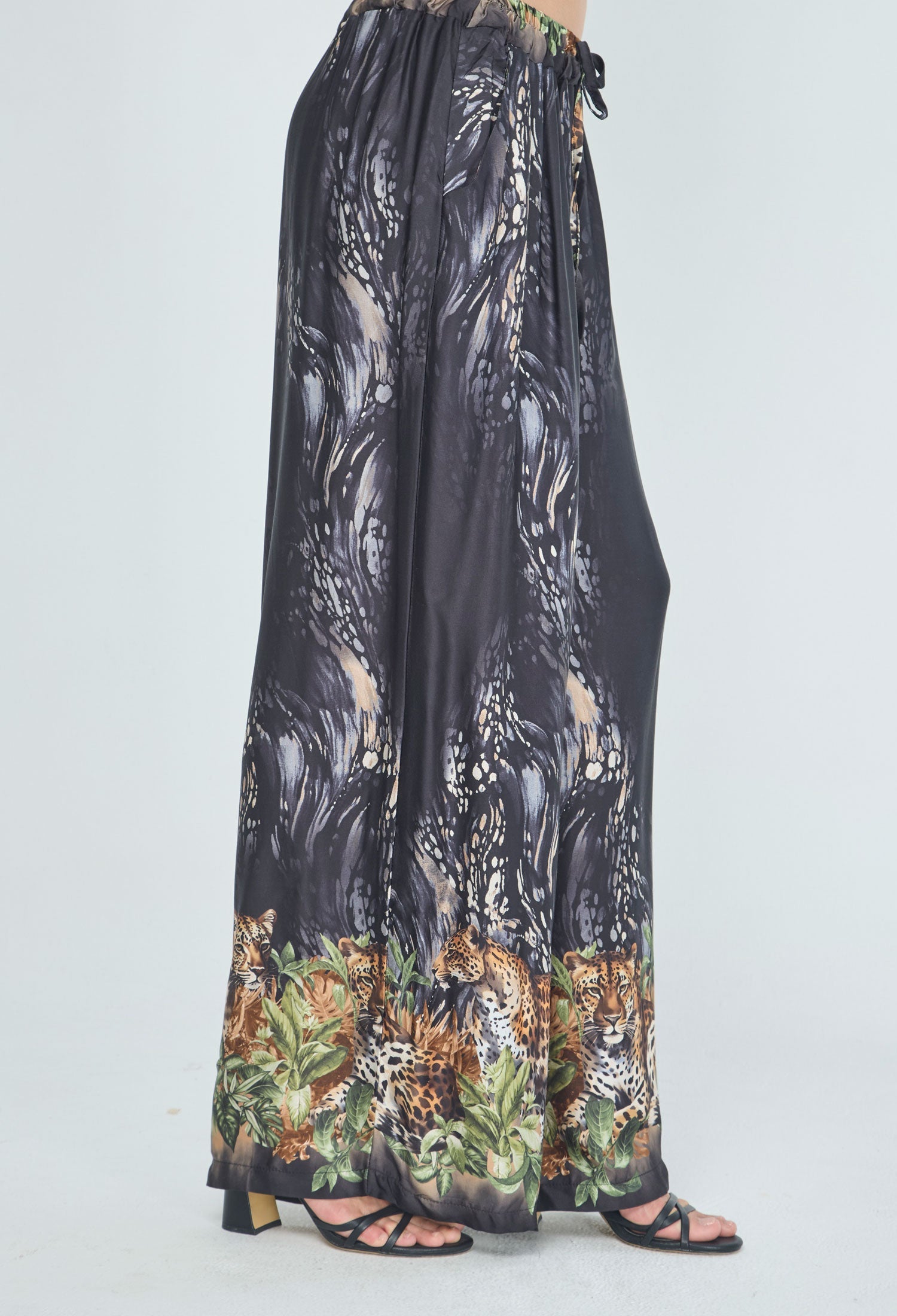Pantalón Seda Animal Print