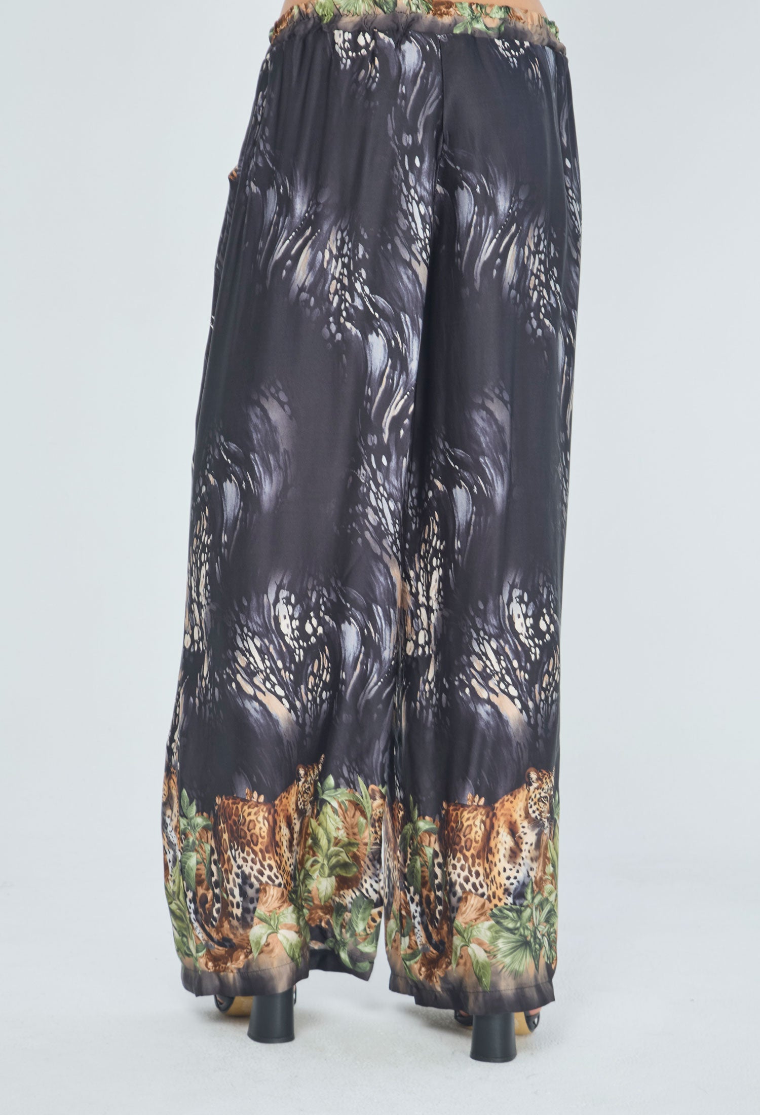 Pantalón Seda Animal Print