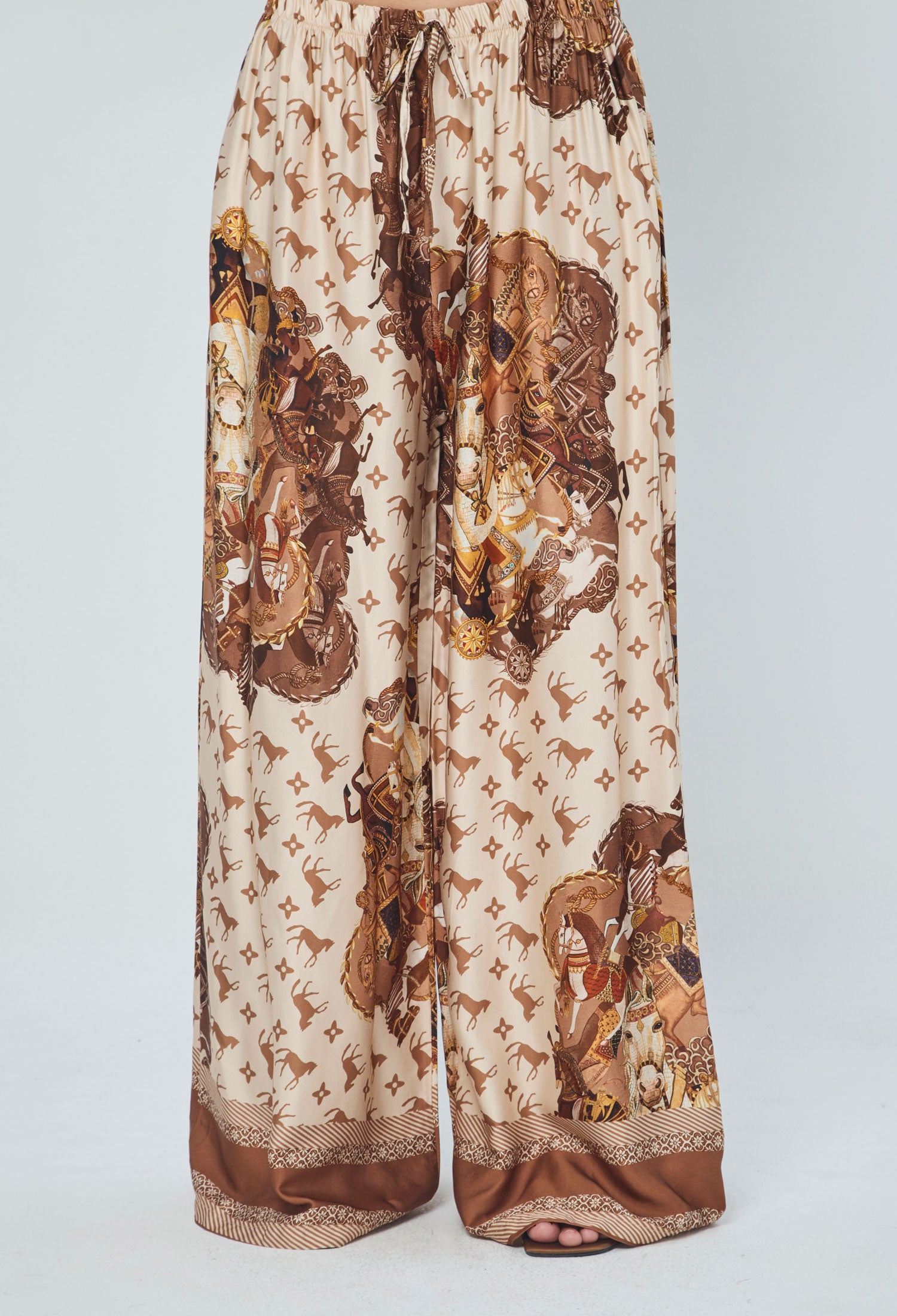 Pantalón Estampado Satín