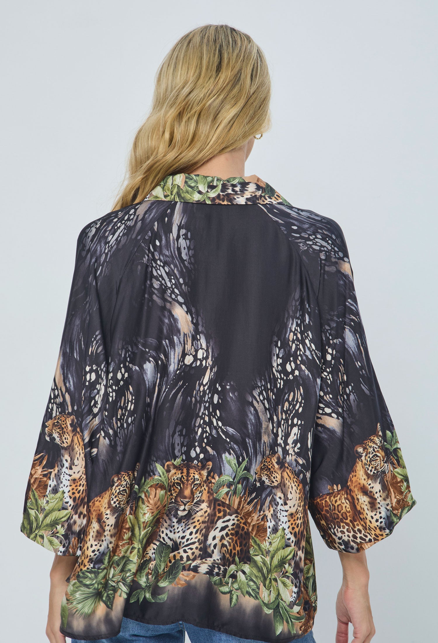 Blusa Estampada Seda