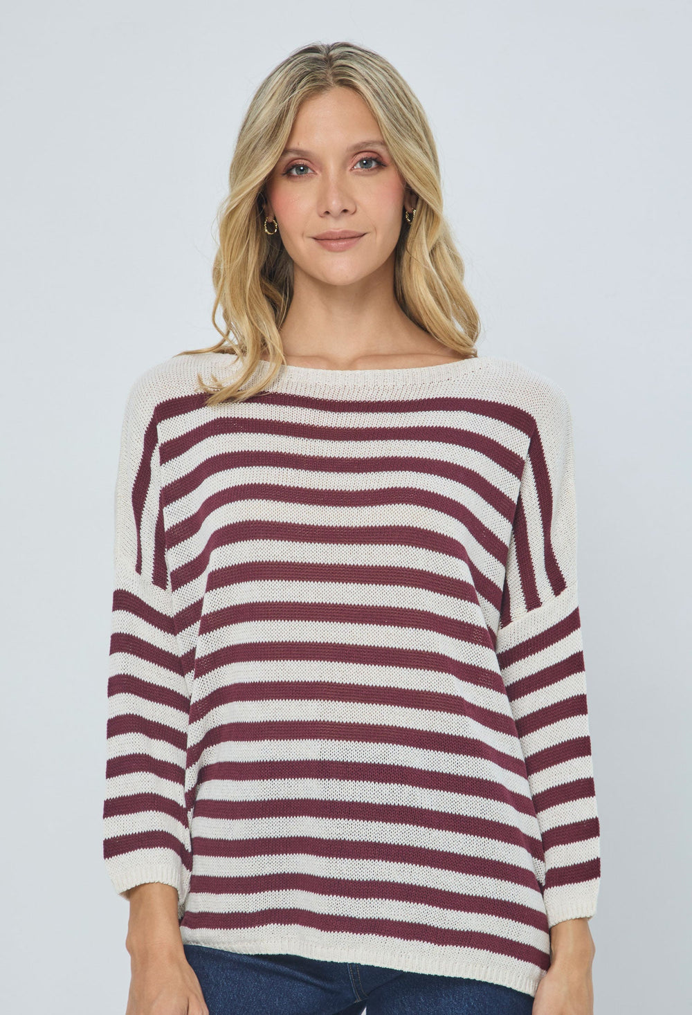 Blusa Tejida Rayas - Outlet BYBLA Colombia