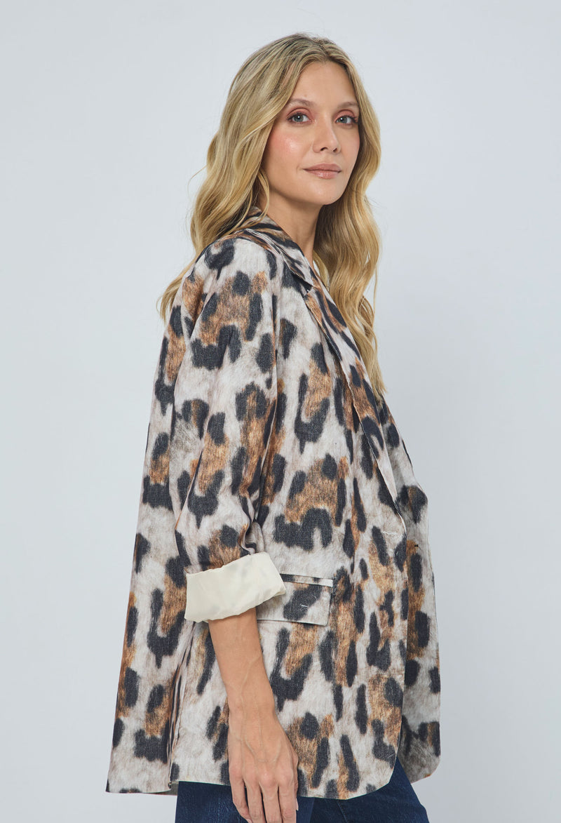 Chaqueta Animal Print vista 2 - BYBLA Colombia