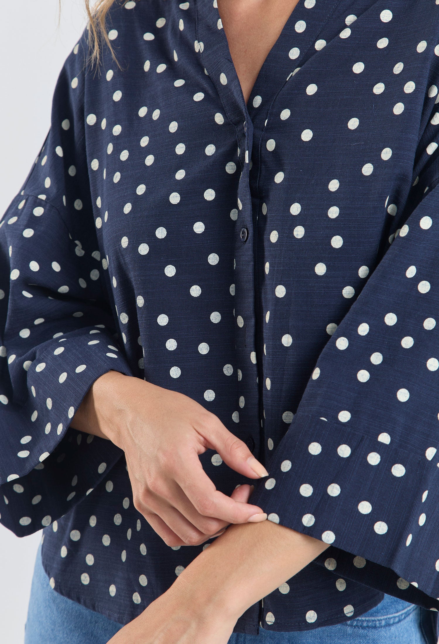 Blusa Oversize Polka Dots