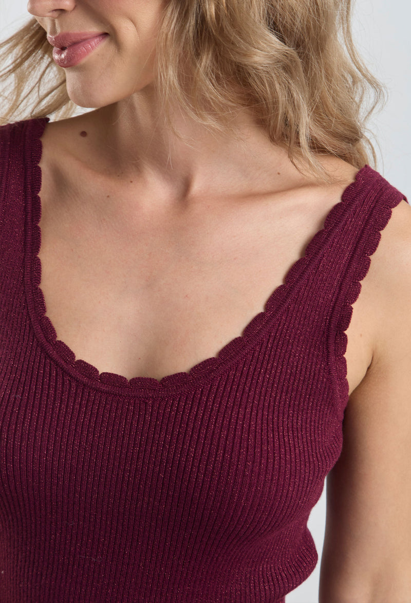 Blusa Tejida Lurex vista 2 - BYBLA Colombia