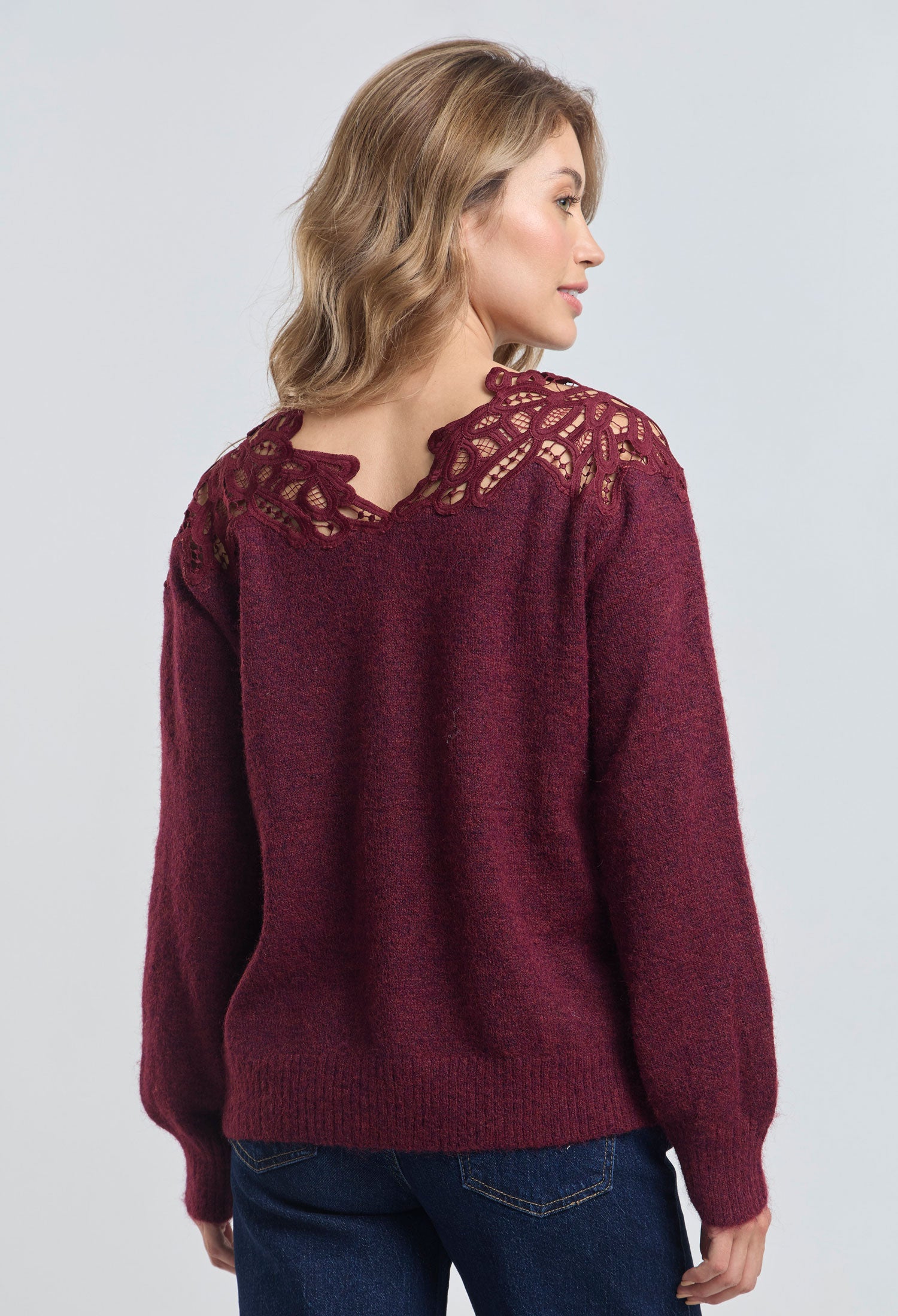 Blusa Encaje Afelpada - SALE