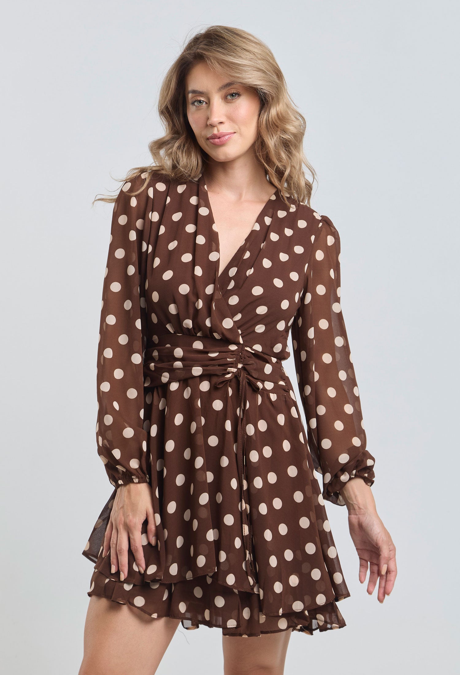 Vestido Corto Polka-Dot