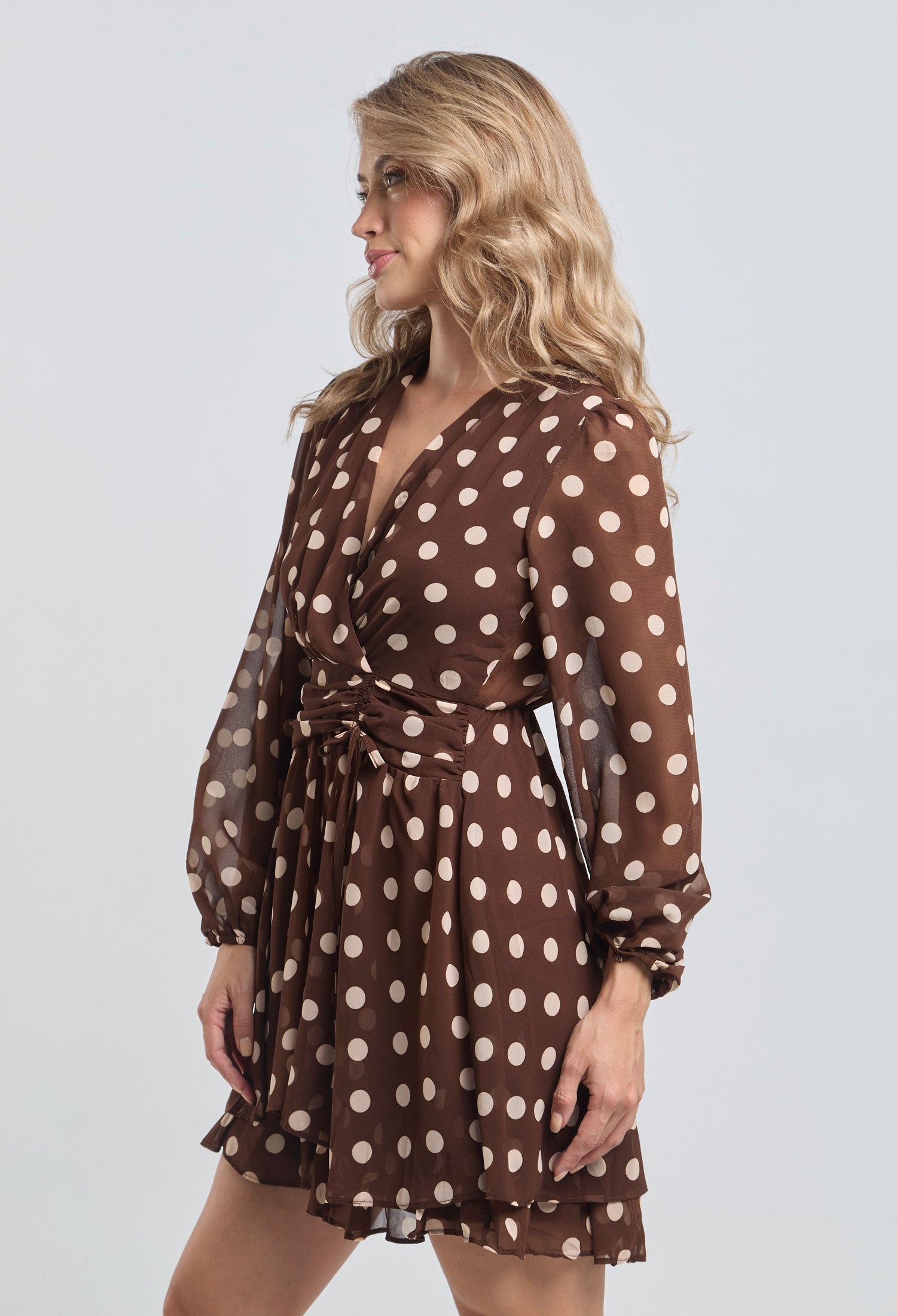 Vestido Corto Polka-Dot