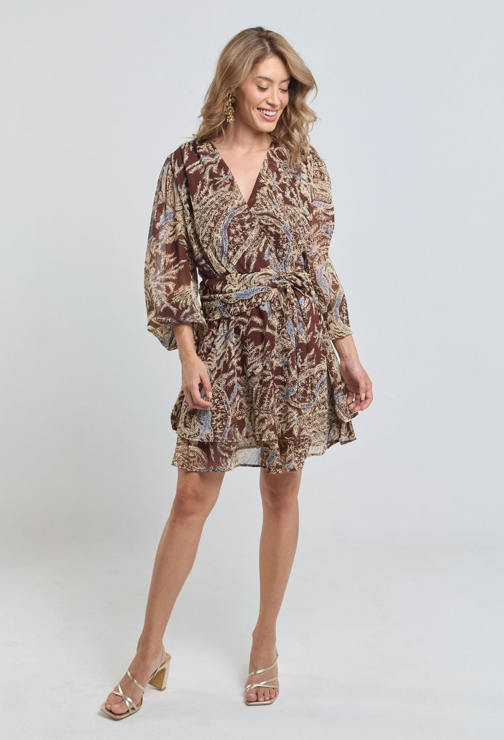 Vestido Corto Hojas - BYBLA Colombia