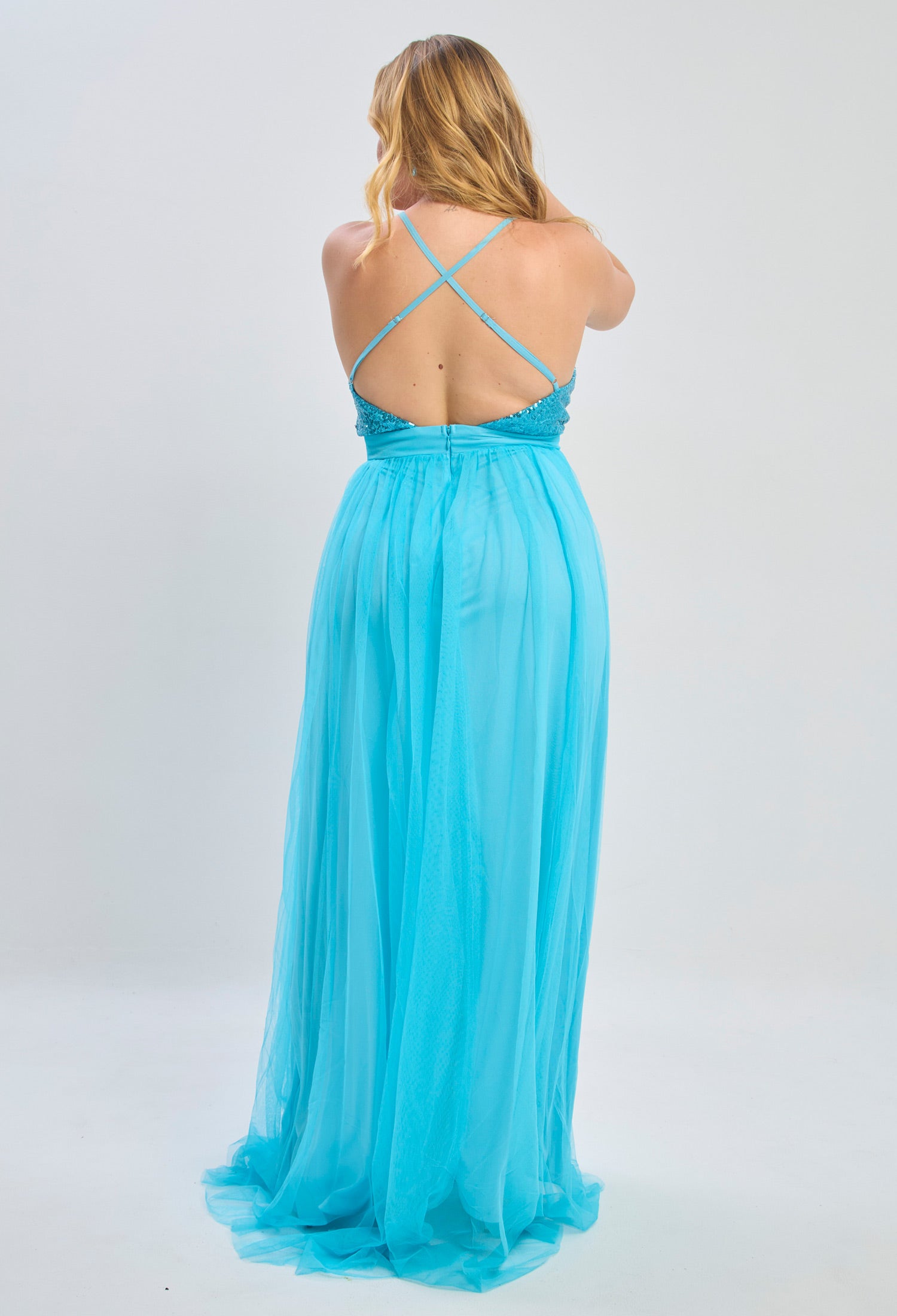 Vestido Largo Top Lentejuelas - SALE