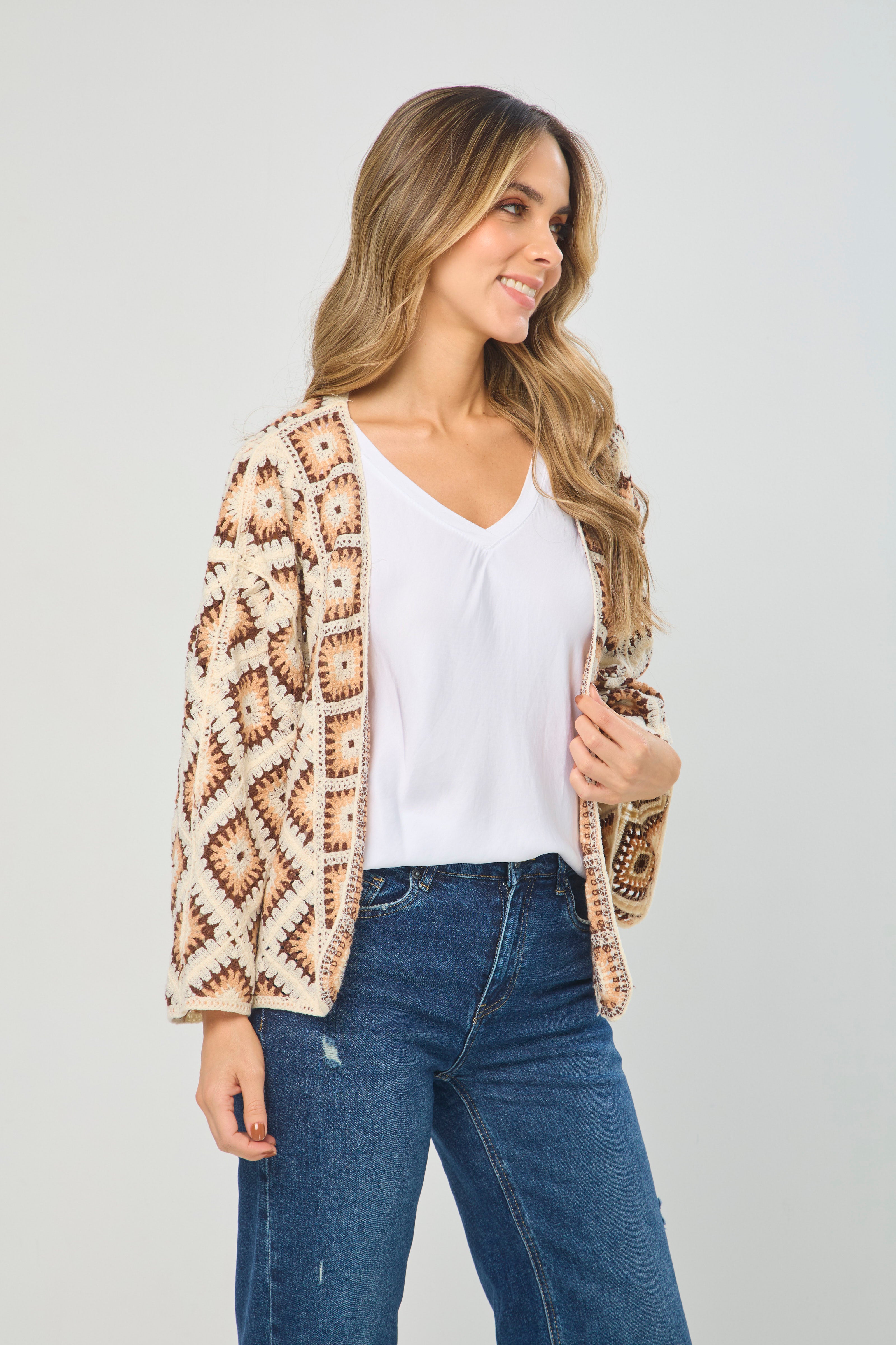 Sobrepuesto Tejido Cuadros  - SALE