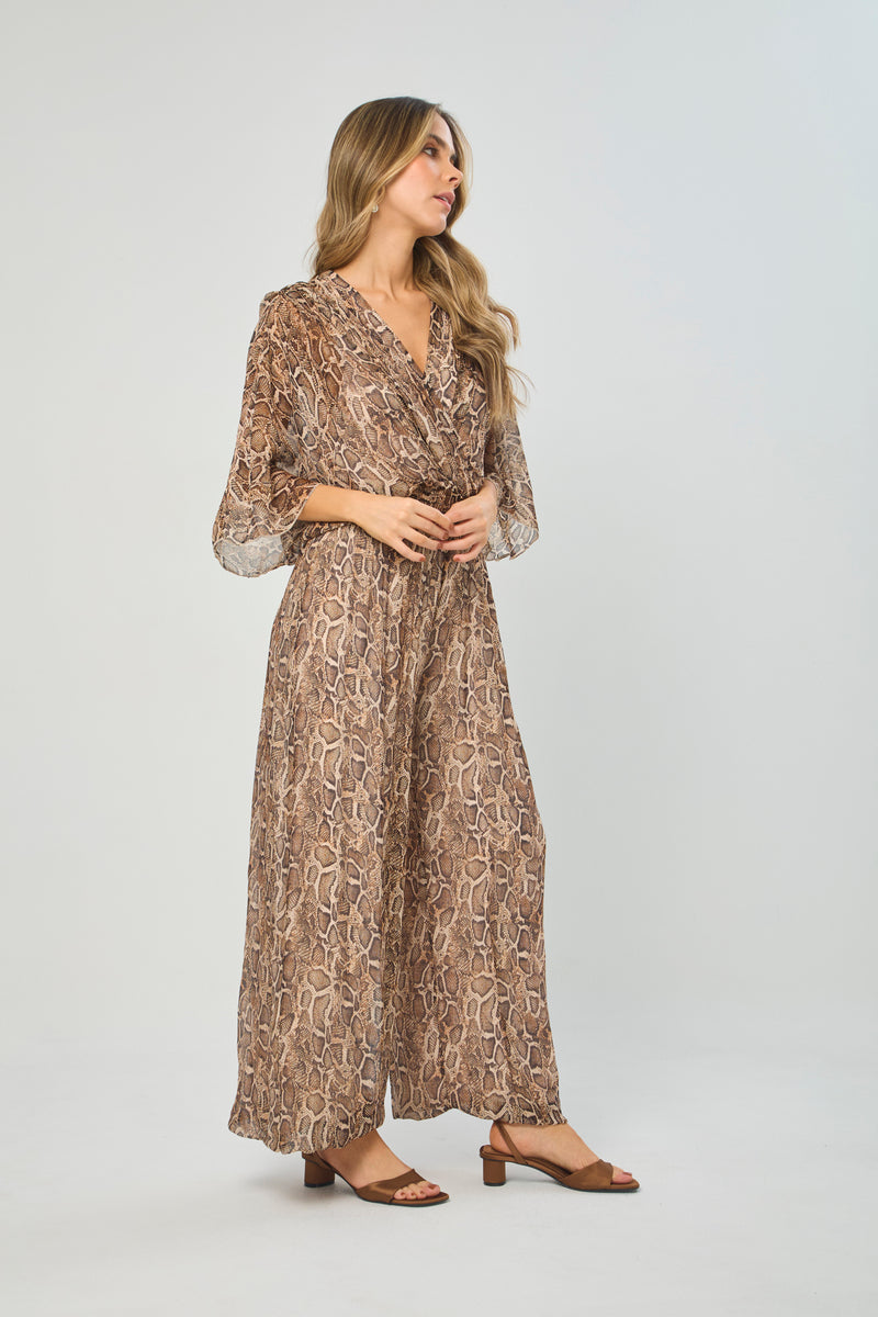 Enterizo Animal Print Serpiente vista 2 - Outlet BYBLA Colombia
