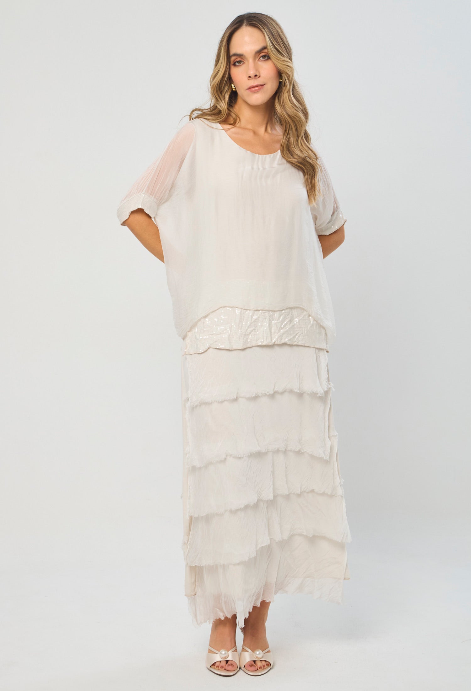 Vestido Seda Lentejuelas