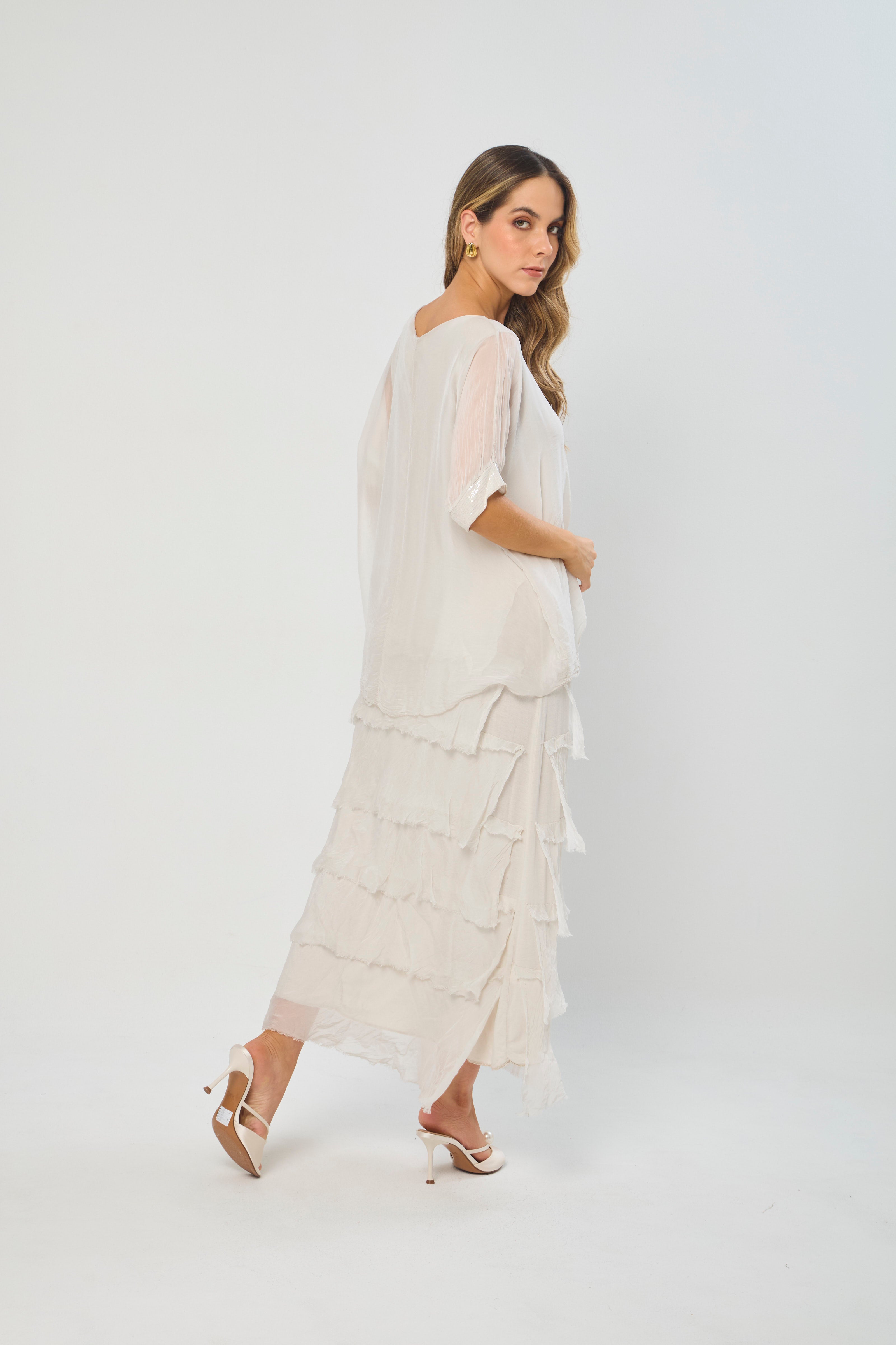 Vestido Seda Lentejuelas