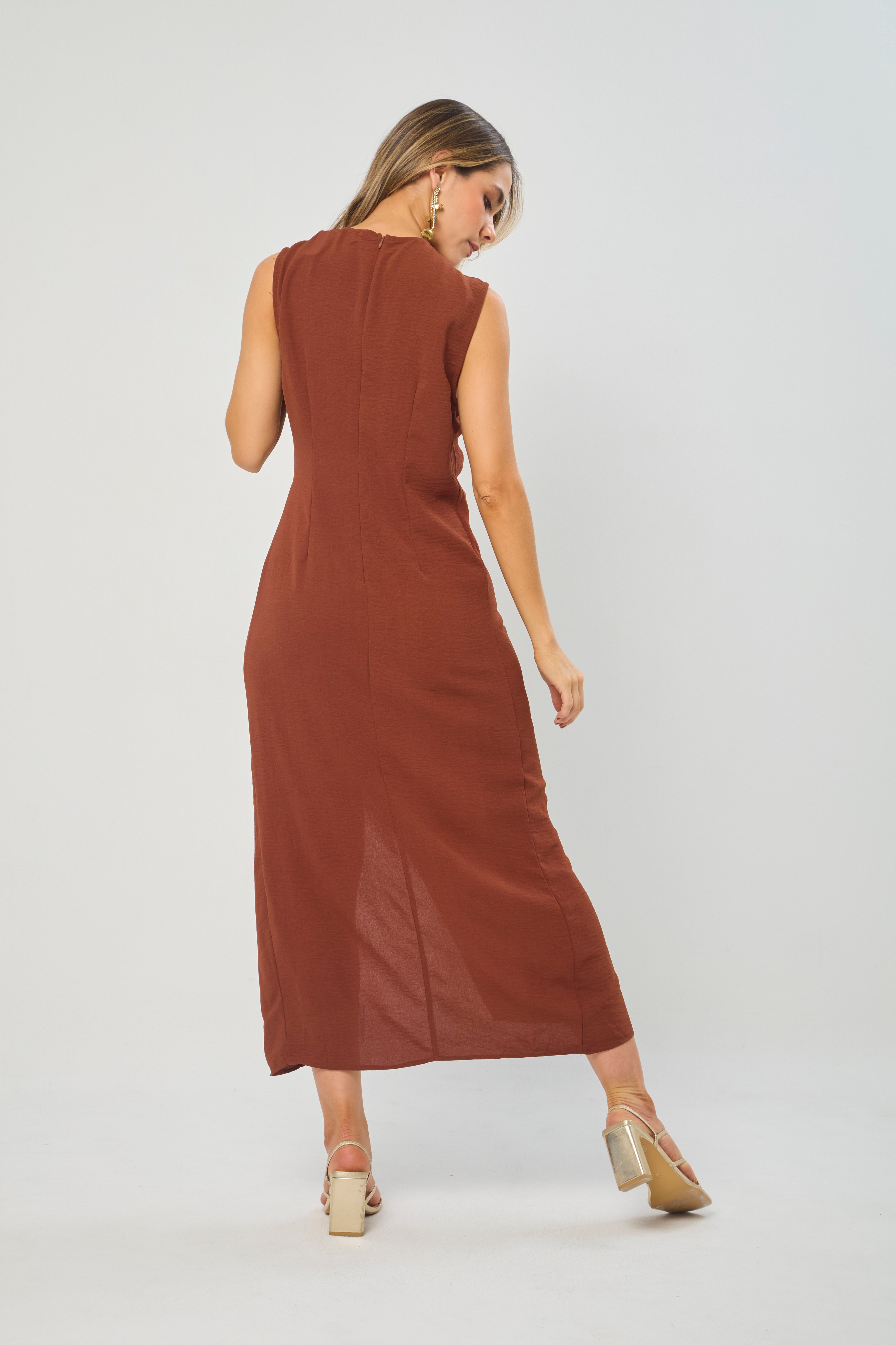 Vestido Largo Hebilla