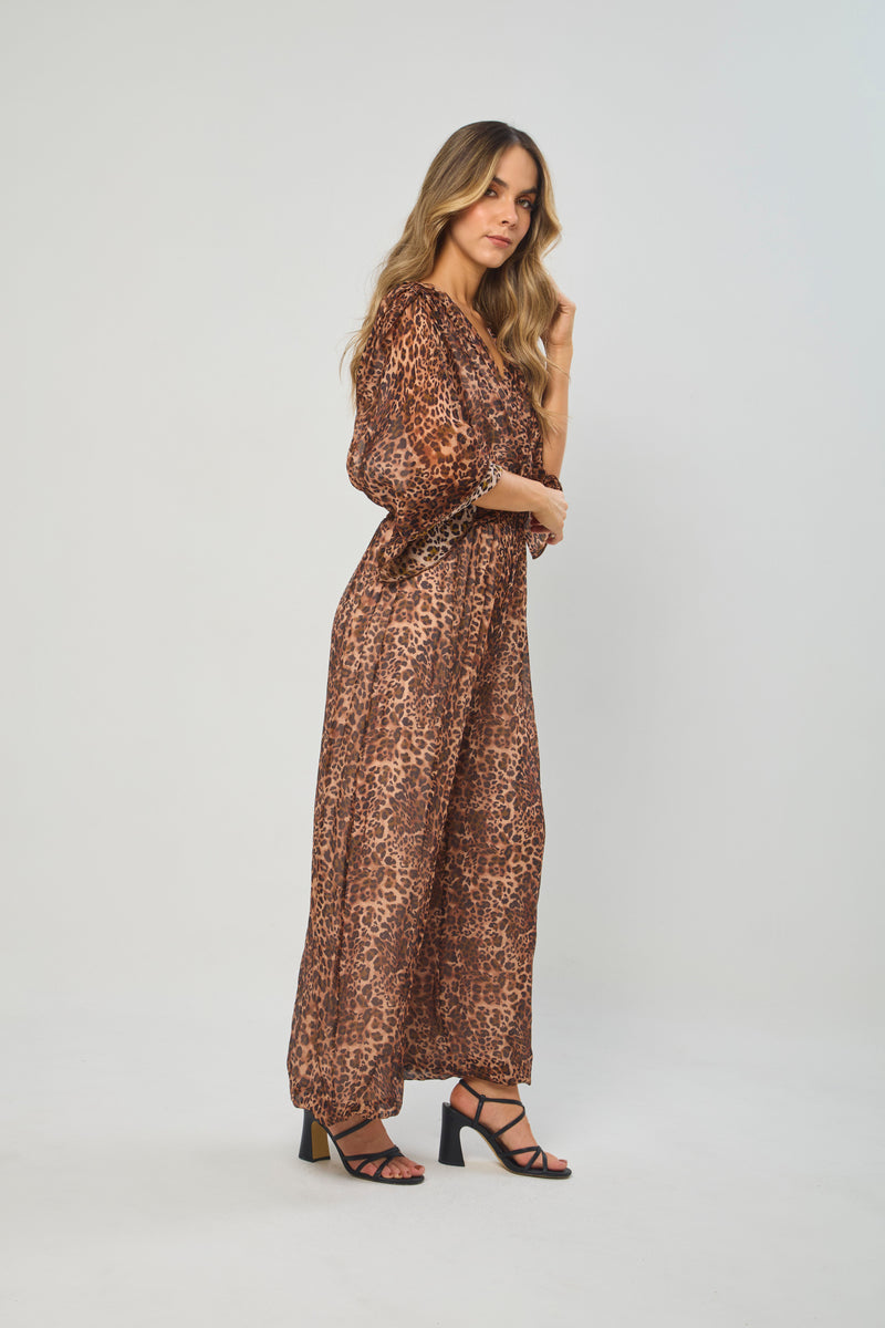 Enterizo Animal Print Leopardo vista 2 - Outlet BYBLA Colombia