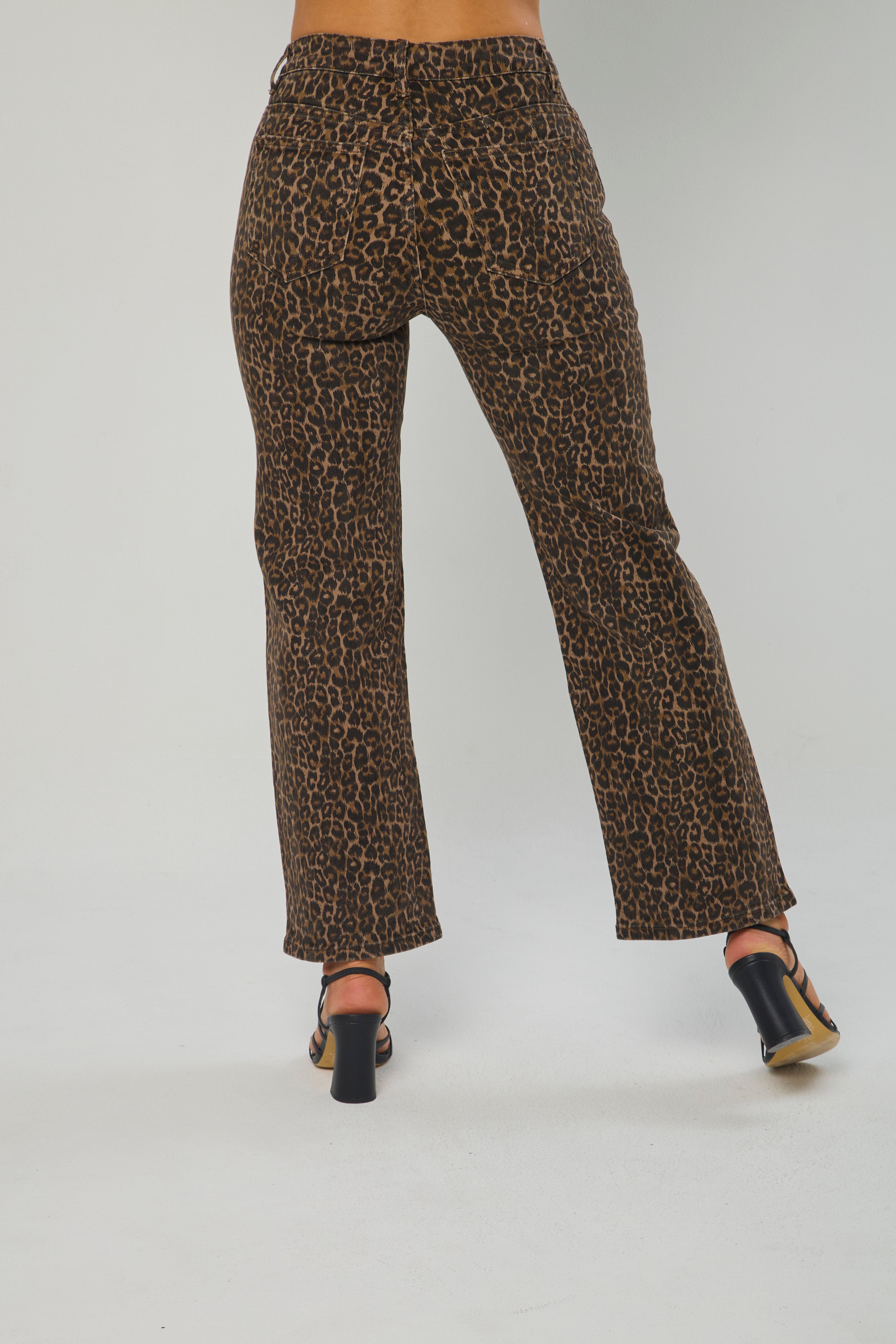 Pantalón Recto Animal Print - SALE