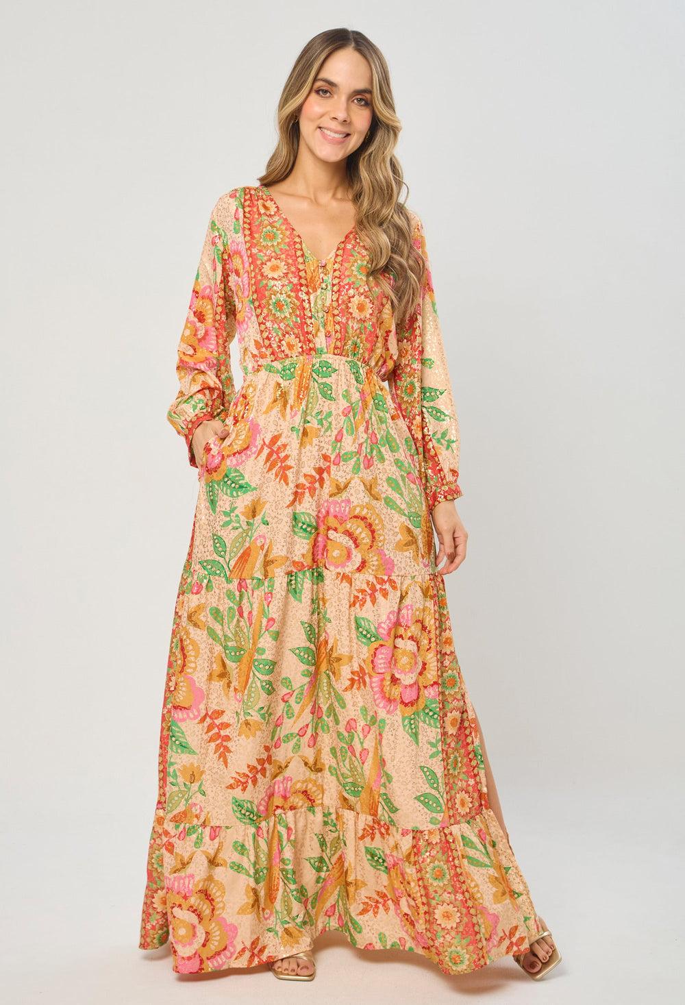 Vestido Largo Brillante - Outlet BYBLA Colombia
