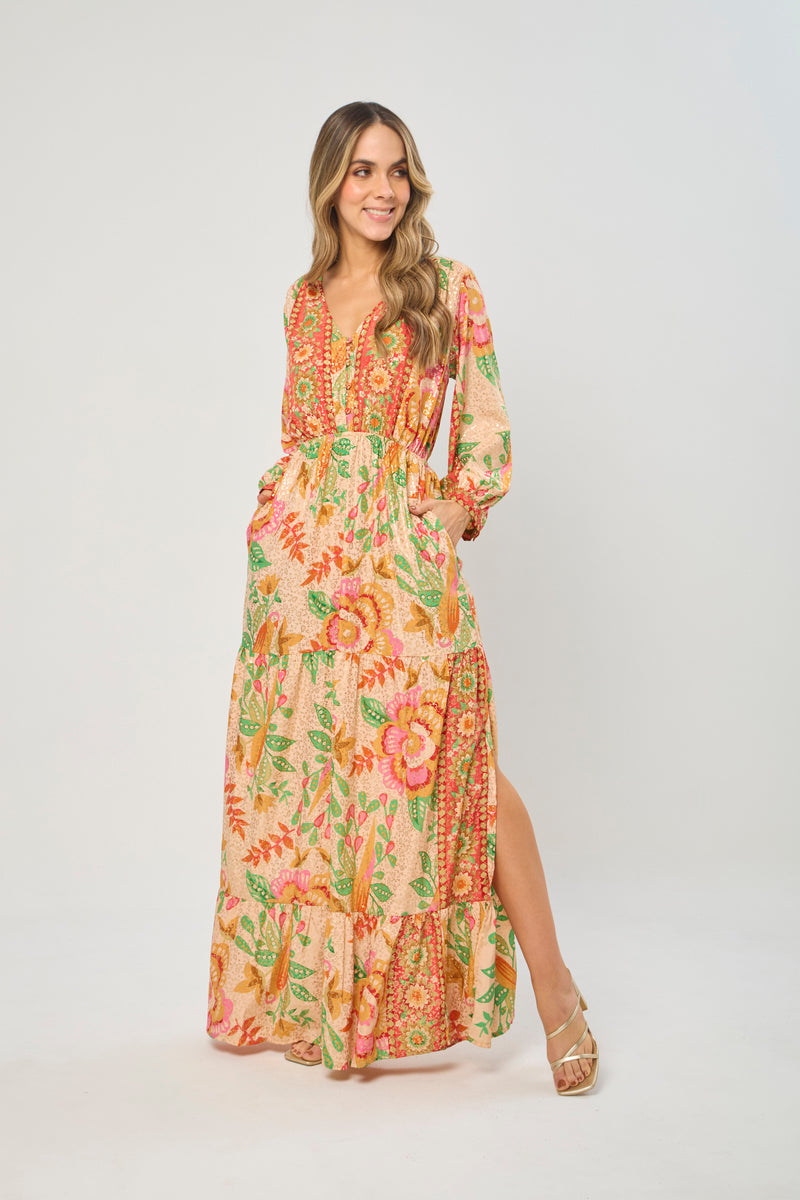 Vestido Largo Brillante vista 2 - Outlet BYBLA Colombia