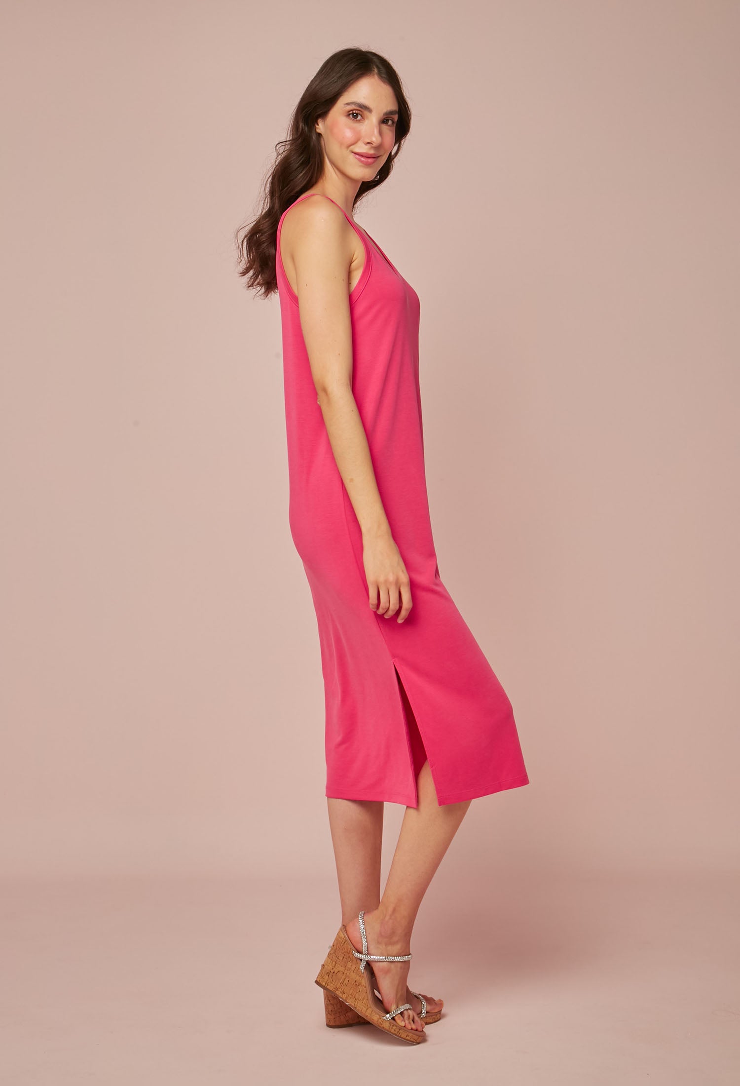 Vestido Midi Manga Sisa  - SALE