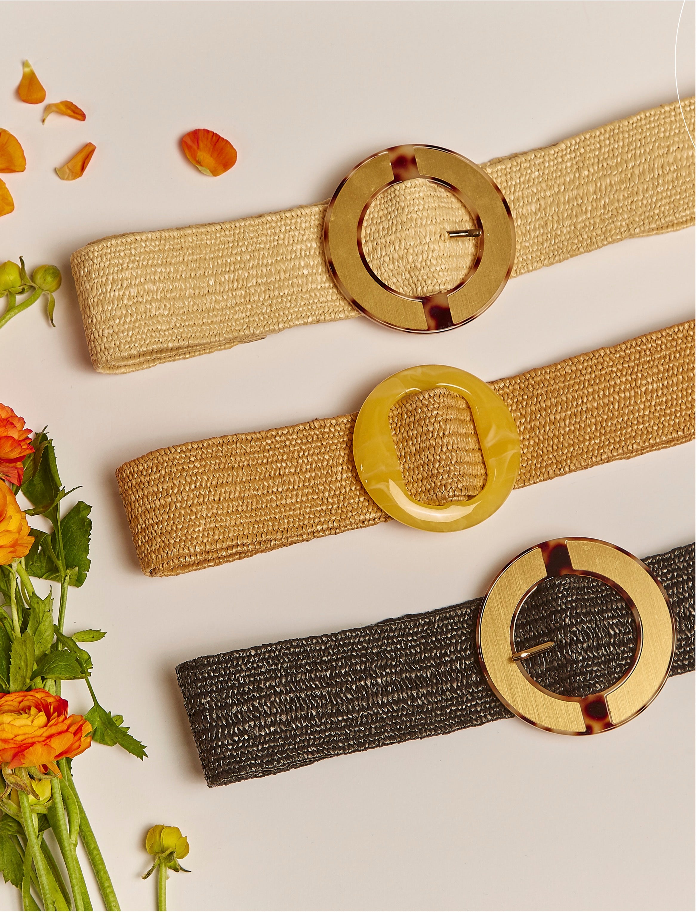 Cinturón Hebilla Brillante Mujer - SALE - BYBLA UNICA / VERDES CINTURÓN