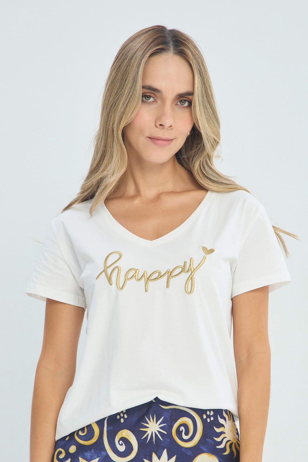 Camiseta Algodón Happy - Outlet BYBLA Colombia