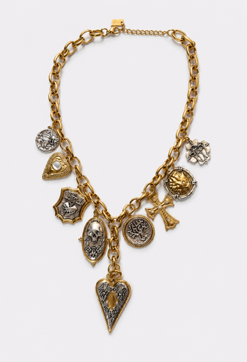 Collar Cadena Charms Gótico