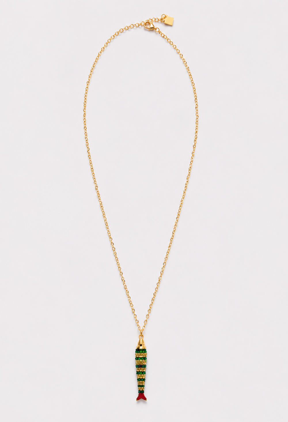 COLLAR CADENA DORADA DIJE PEZ