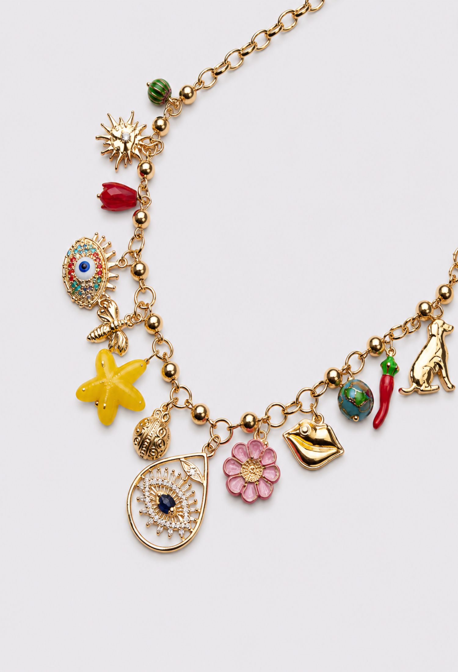 COLLAR DE CHARMS AMULETOS