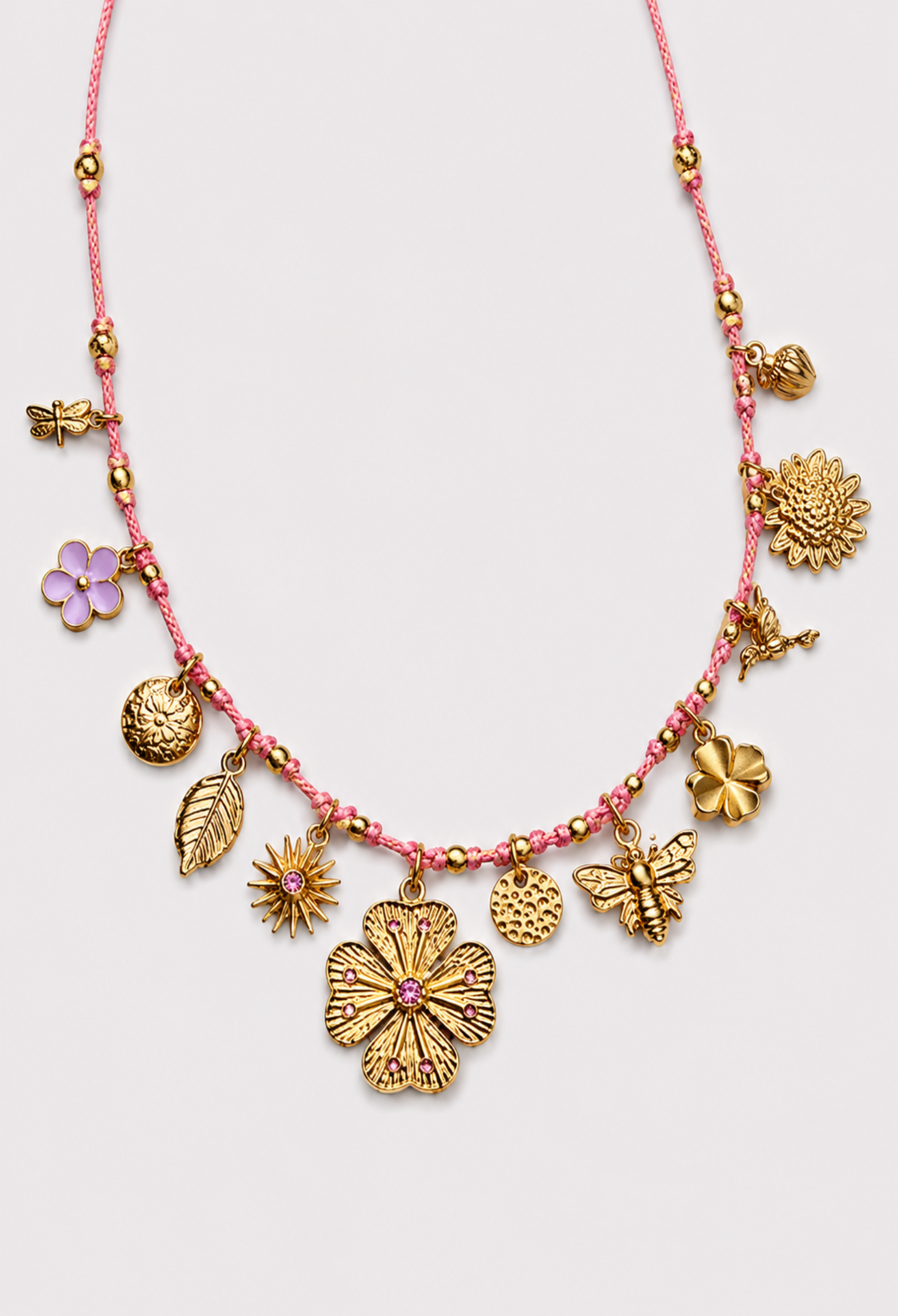 Collar Charms Botánicos