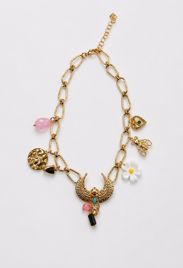 Collar Dije Escarabajo Alado