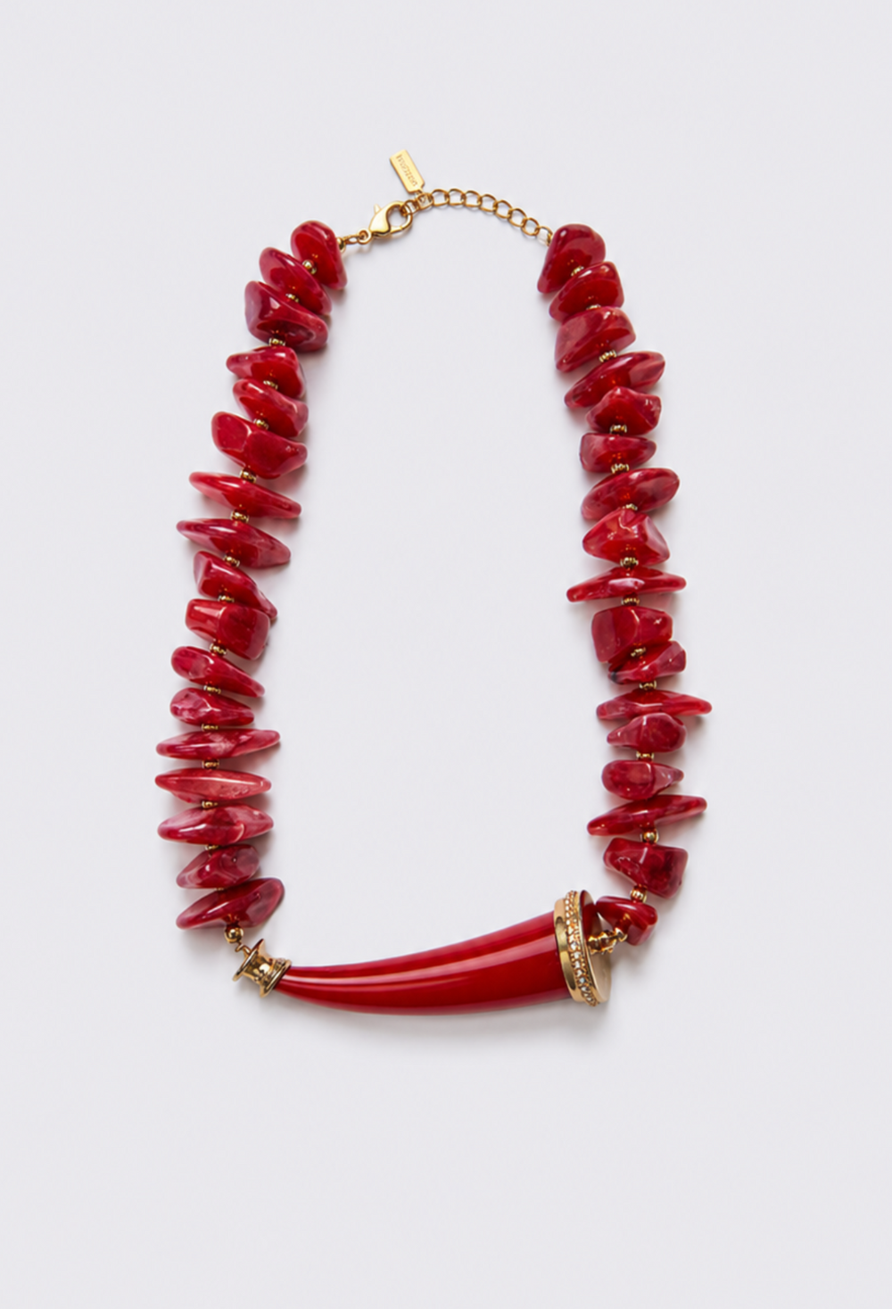Collar Lascas Rojo